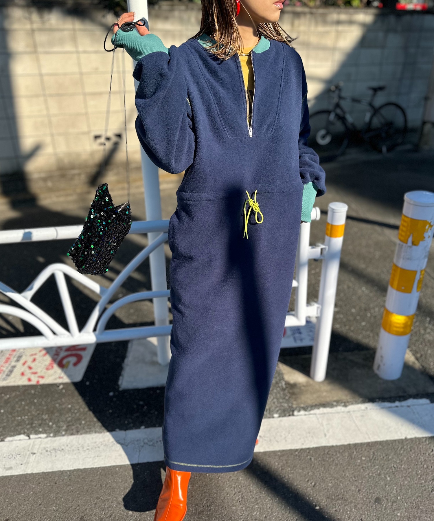 イエロー
model:154cm 着用サイズ:M