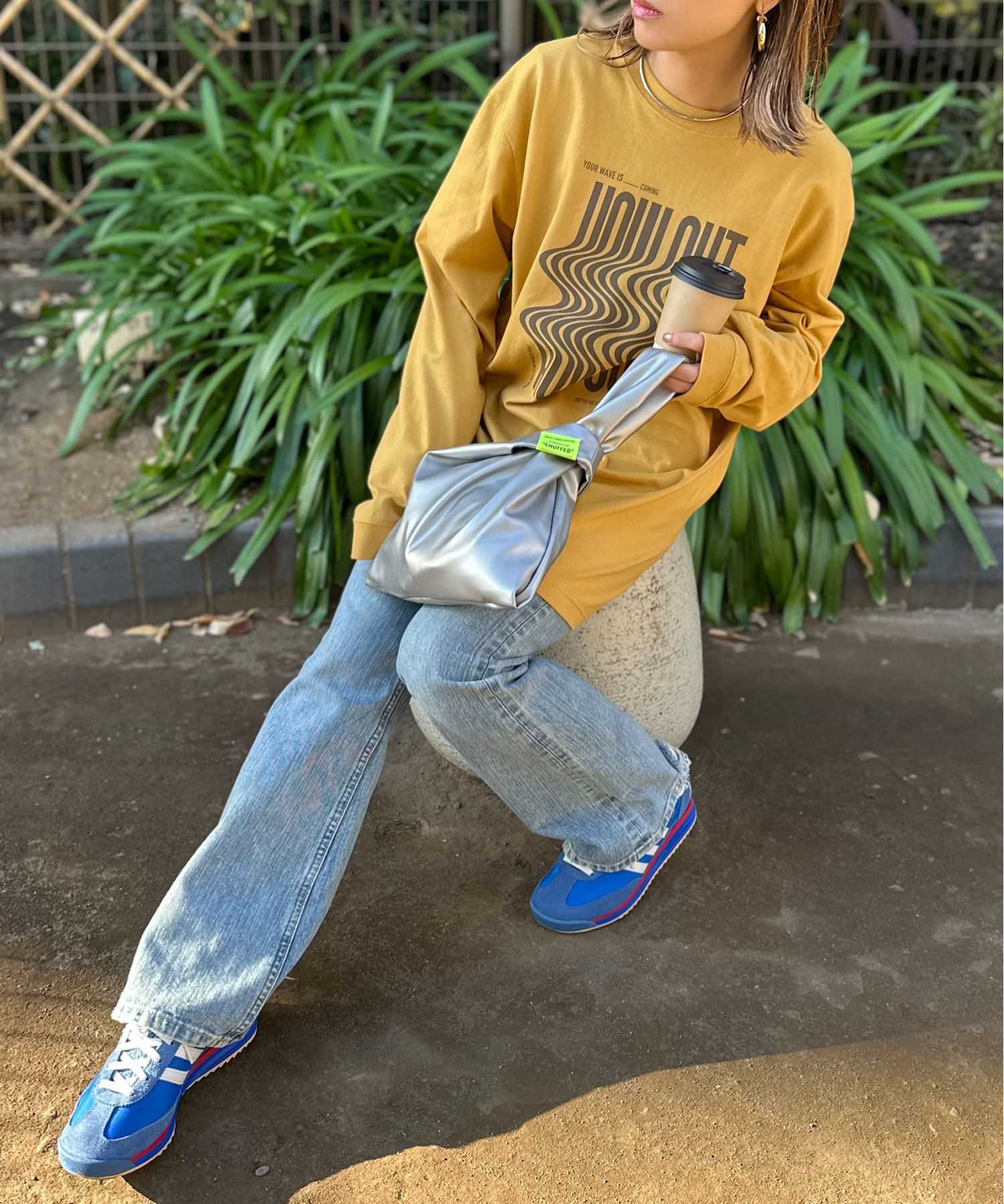 model:154cm 着用サイズ:XL