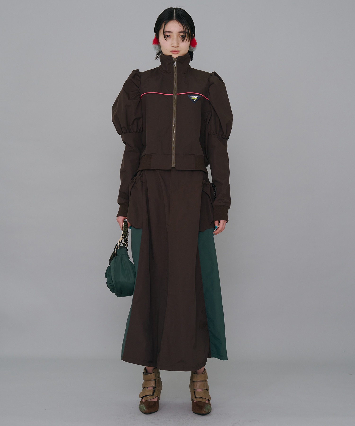 PUFFSLEEVE NYLON BLOUSON