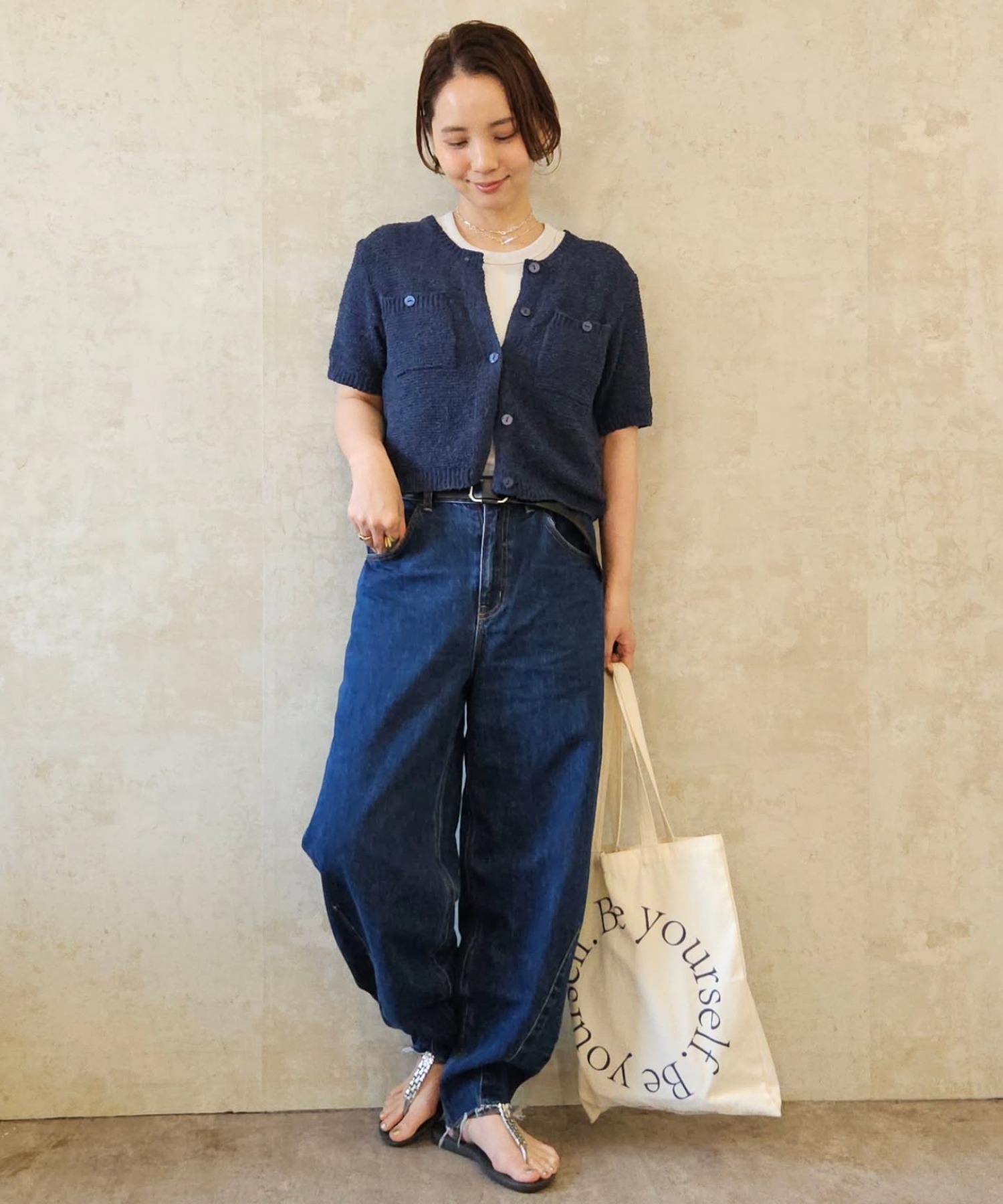 model：H160 着用サイズ：FREE