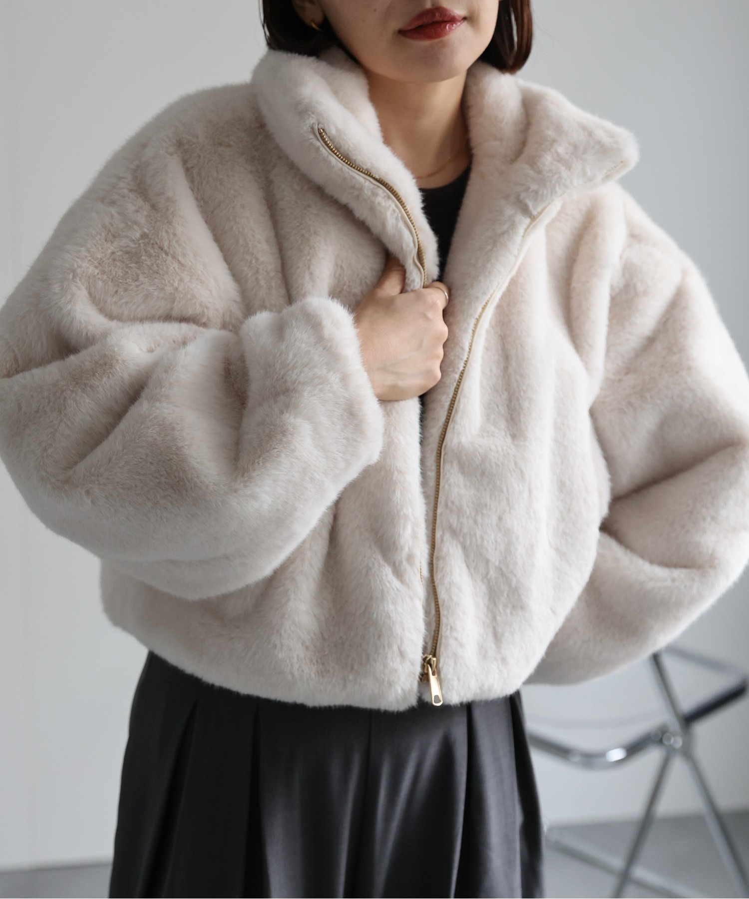 model:162㎝　着用サイズ：FREE