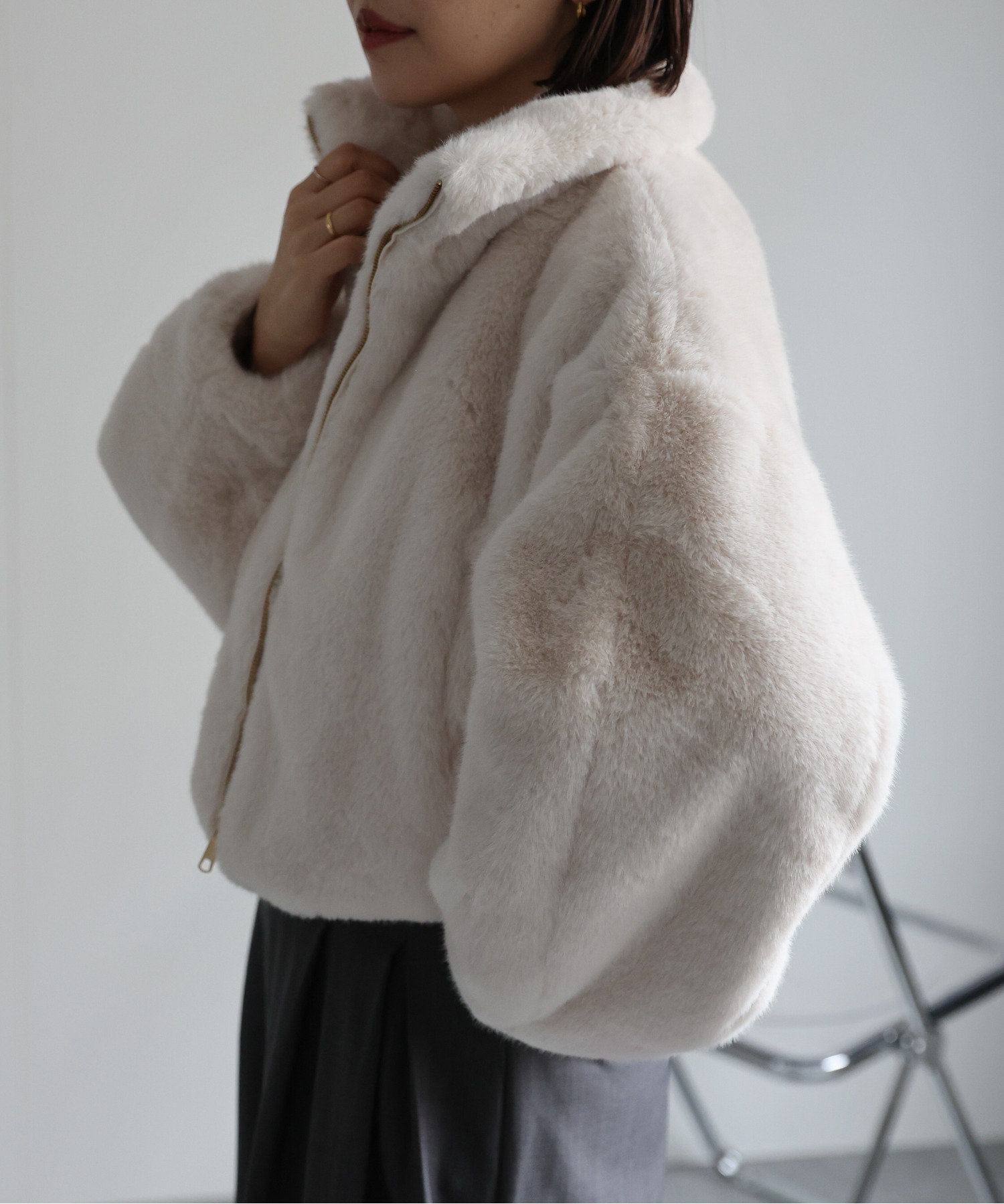 model:162㎝　着用サイズ：FREE