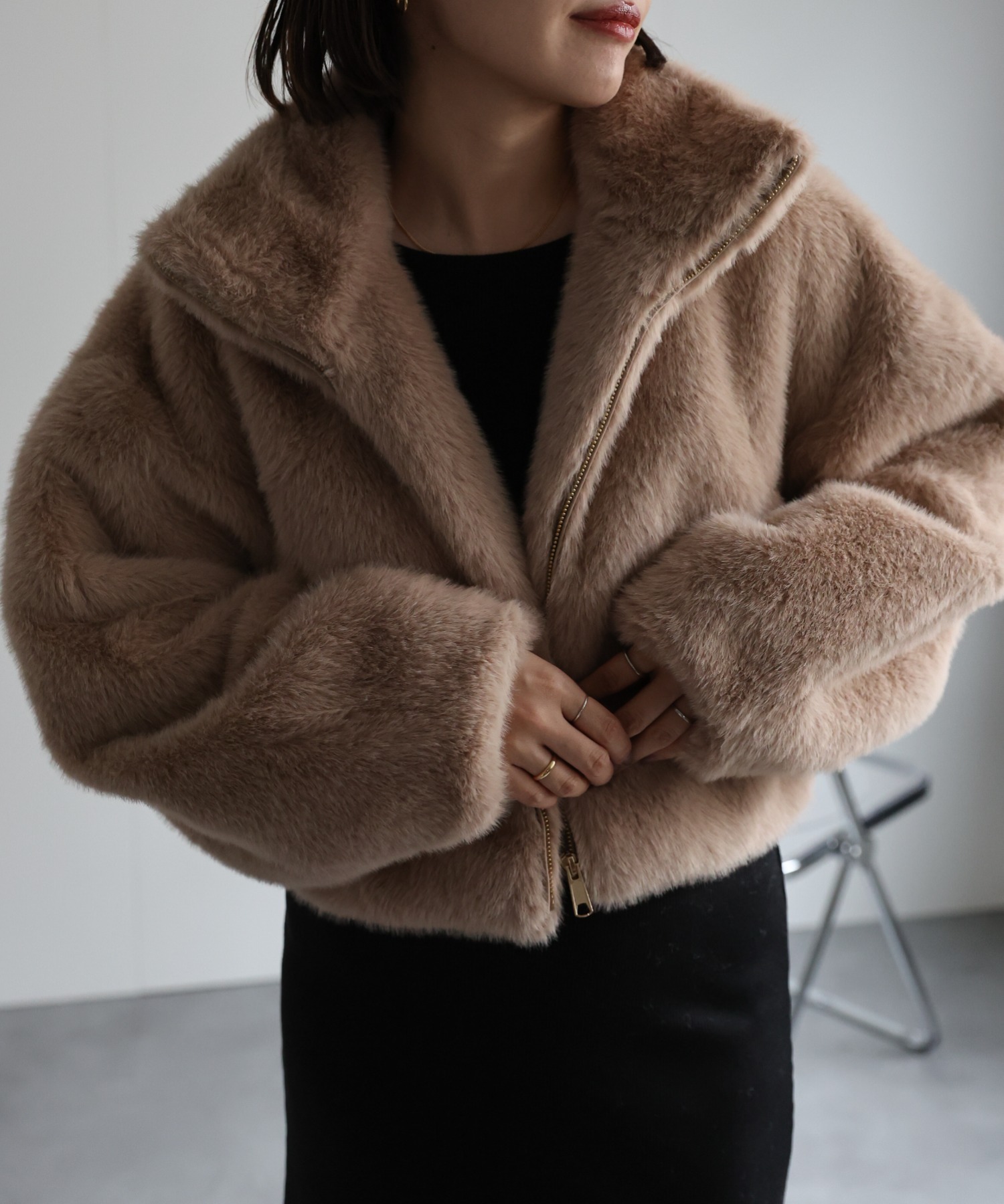 model:162㎝　着用サイズ：FREE