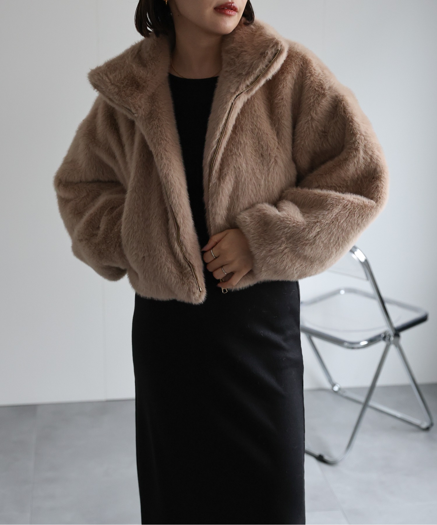 model:162㎝　着用サイズ：FREE