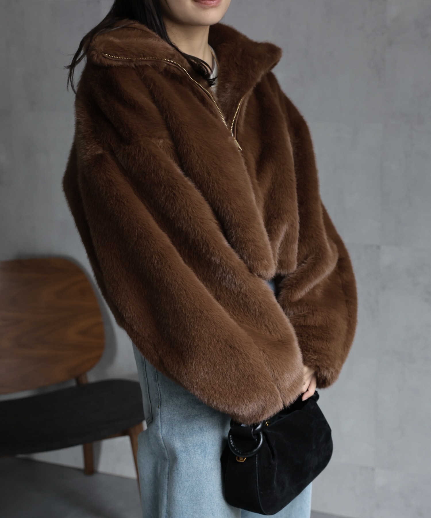 model：156cm 着用サイズ：FREE