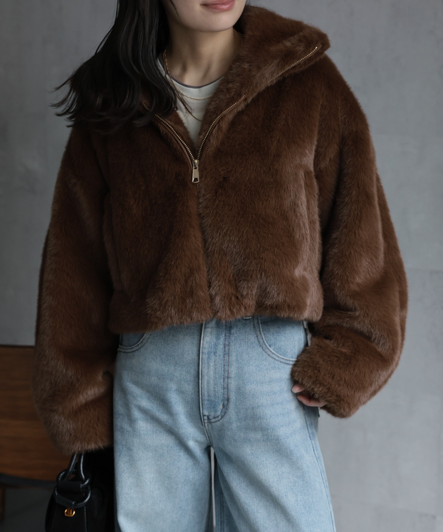 model：156cm 着用サイズ：FREE