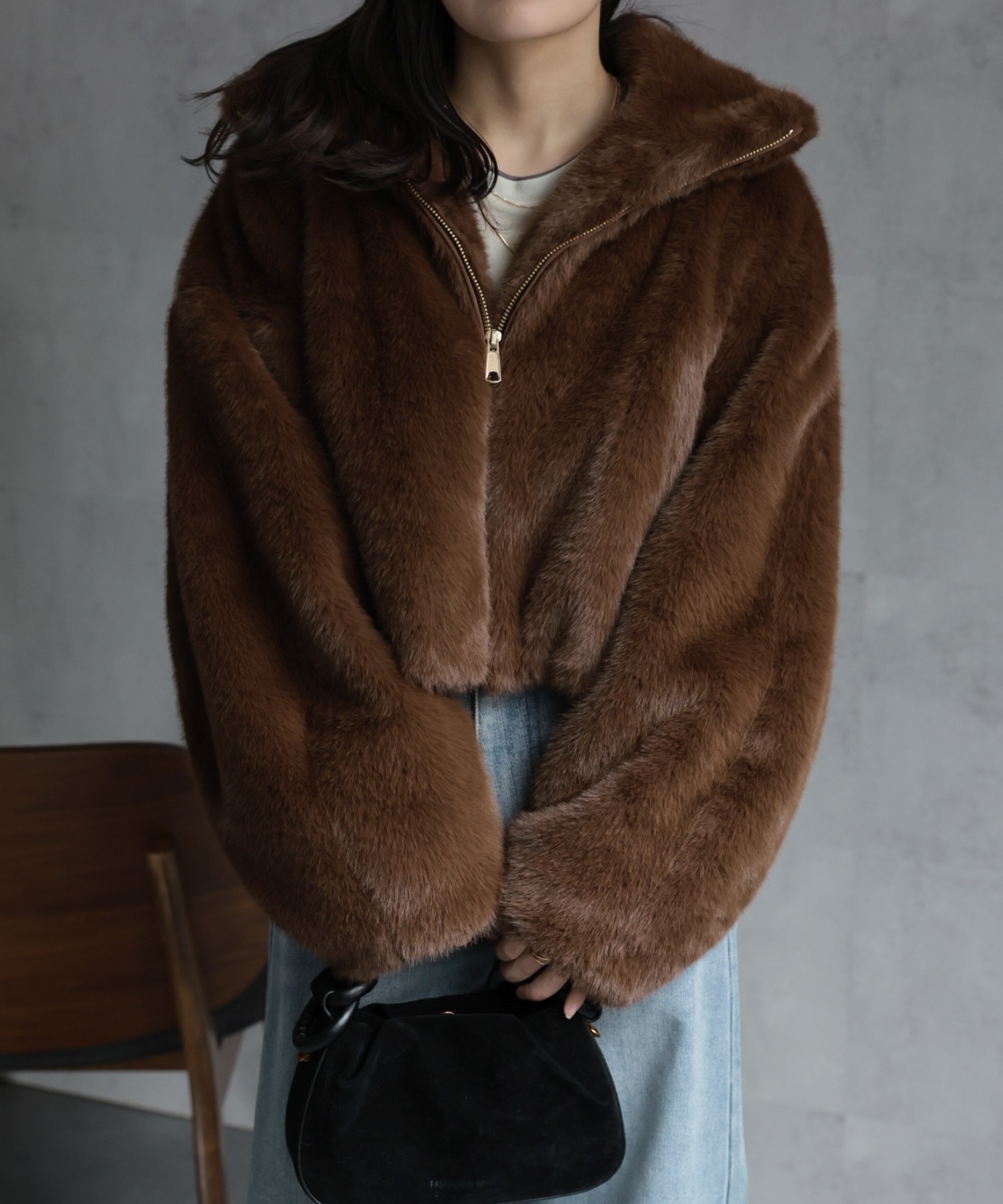 model：156cm 着用サイズ：FREE