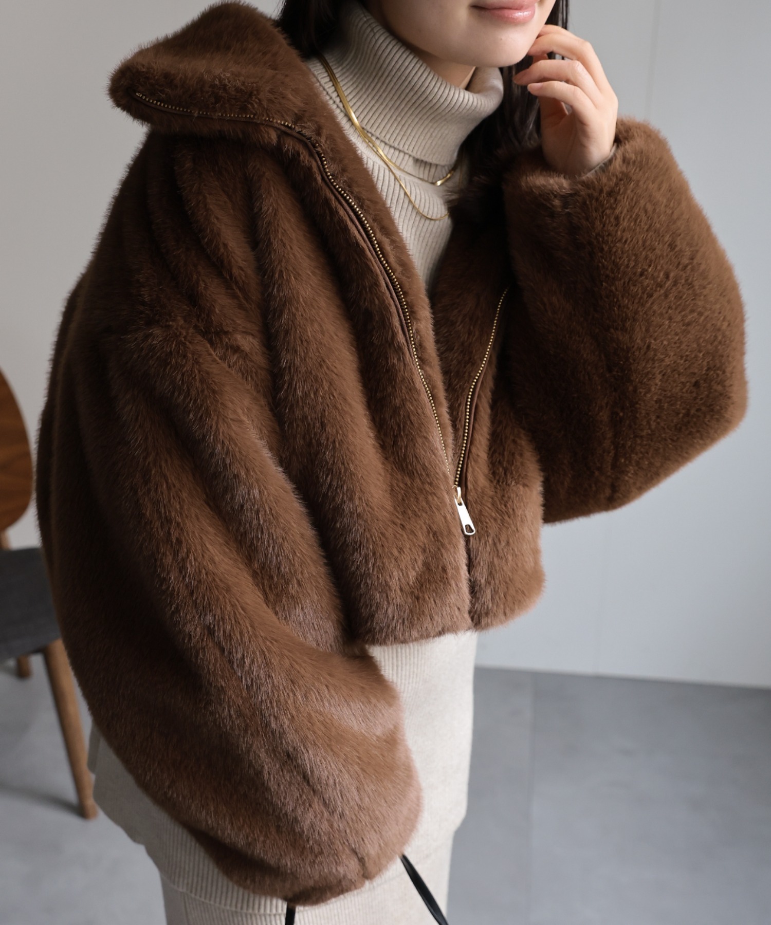 model：156cm 着用サイズ：FREE