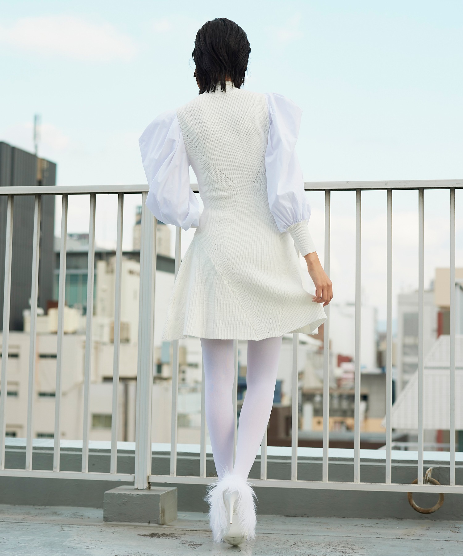 とボリュー ニットペプラムワンピース ワンピース Narcissus ナルシス のファッション通販 ークをクリ Bookland Ge