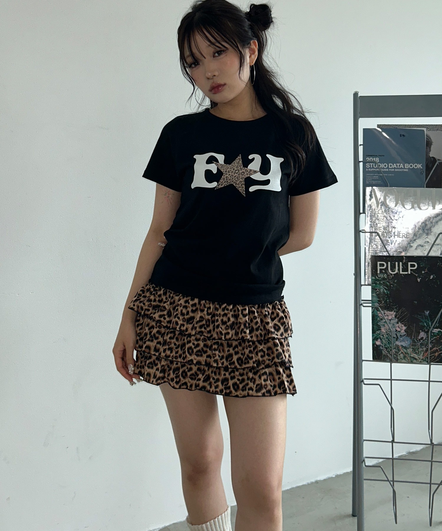 A'GEM/9 × .kom 『.KOM/ドットケーオーエム』 ﾚｲﾔｰﾄﾞﾌﾘﾙﾐﾆｽｶｰﾄ