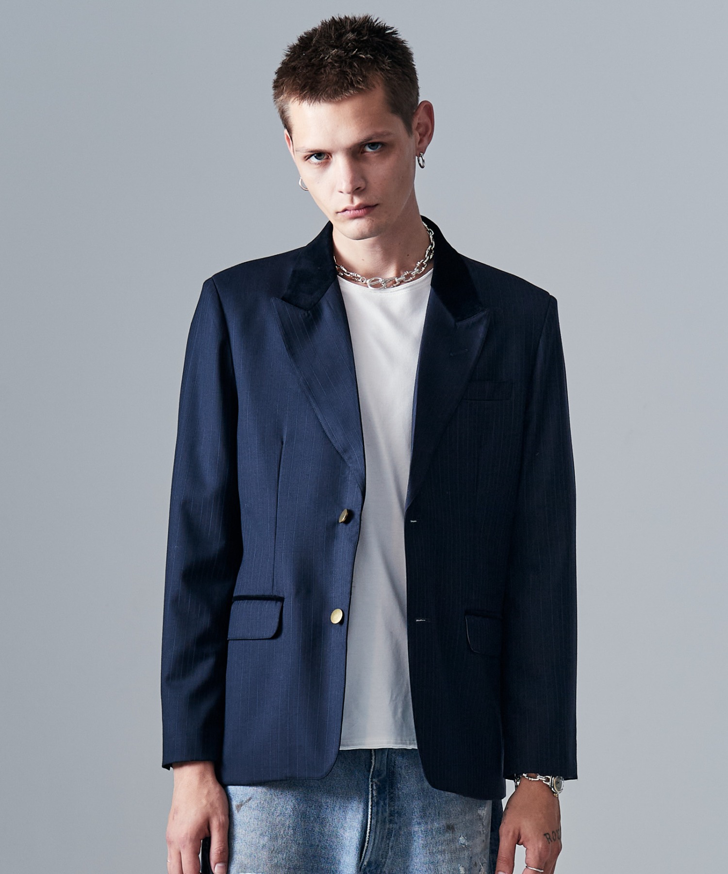 Blue Noise Tailored Jacket / ブルーノイズテーラードジャケット