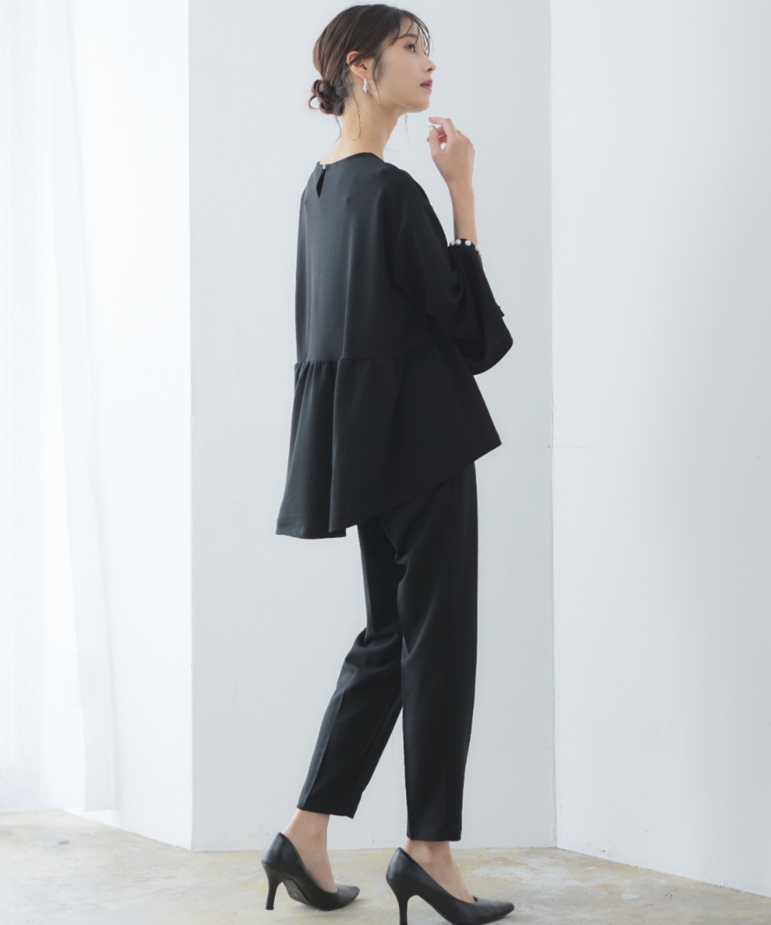 model:166cm　size：M　color：ブラック