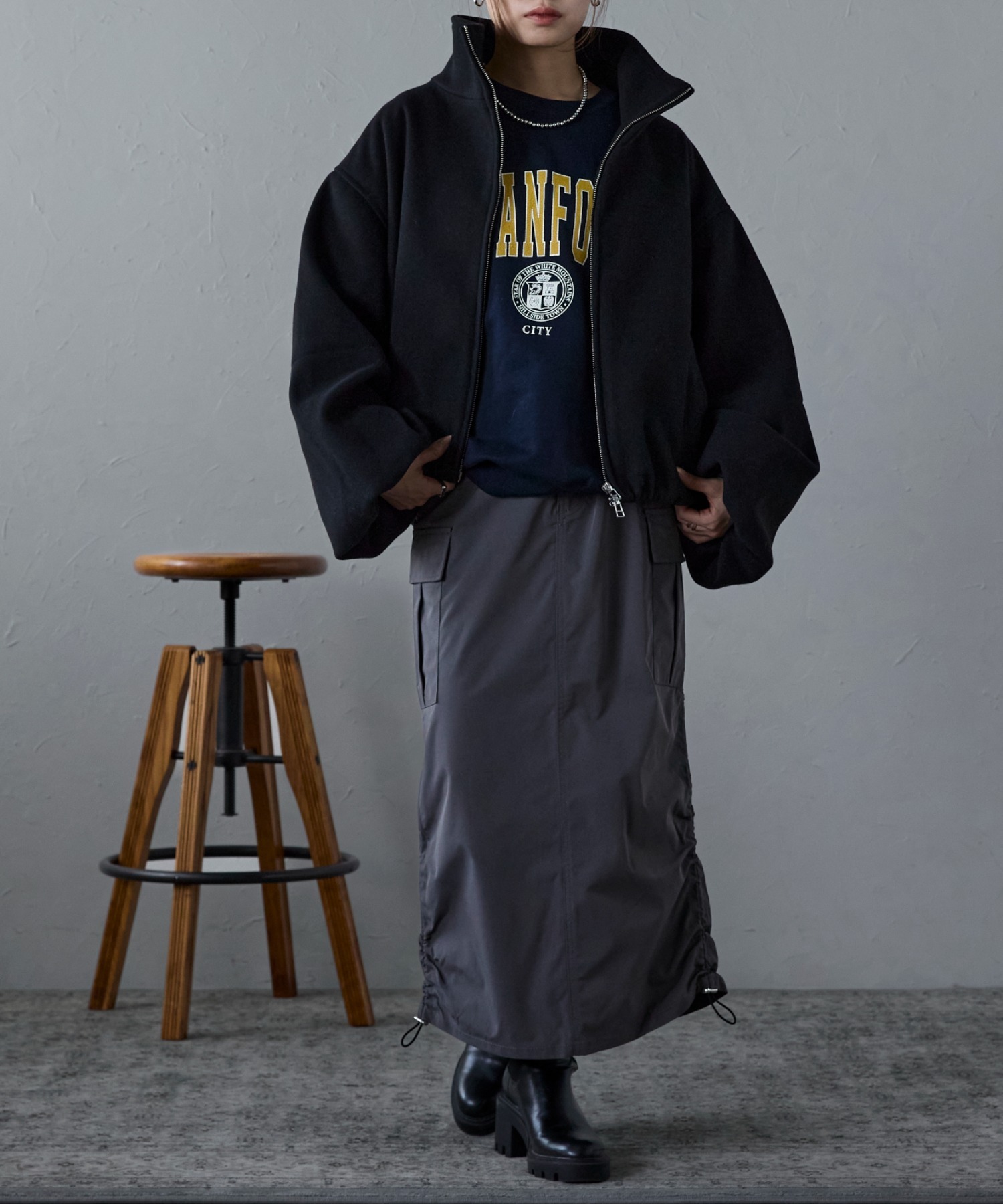 model:158cm 着用サイズ: FREE