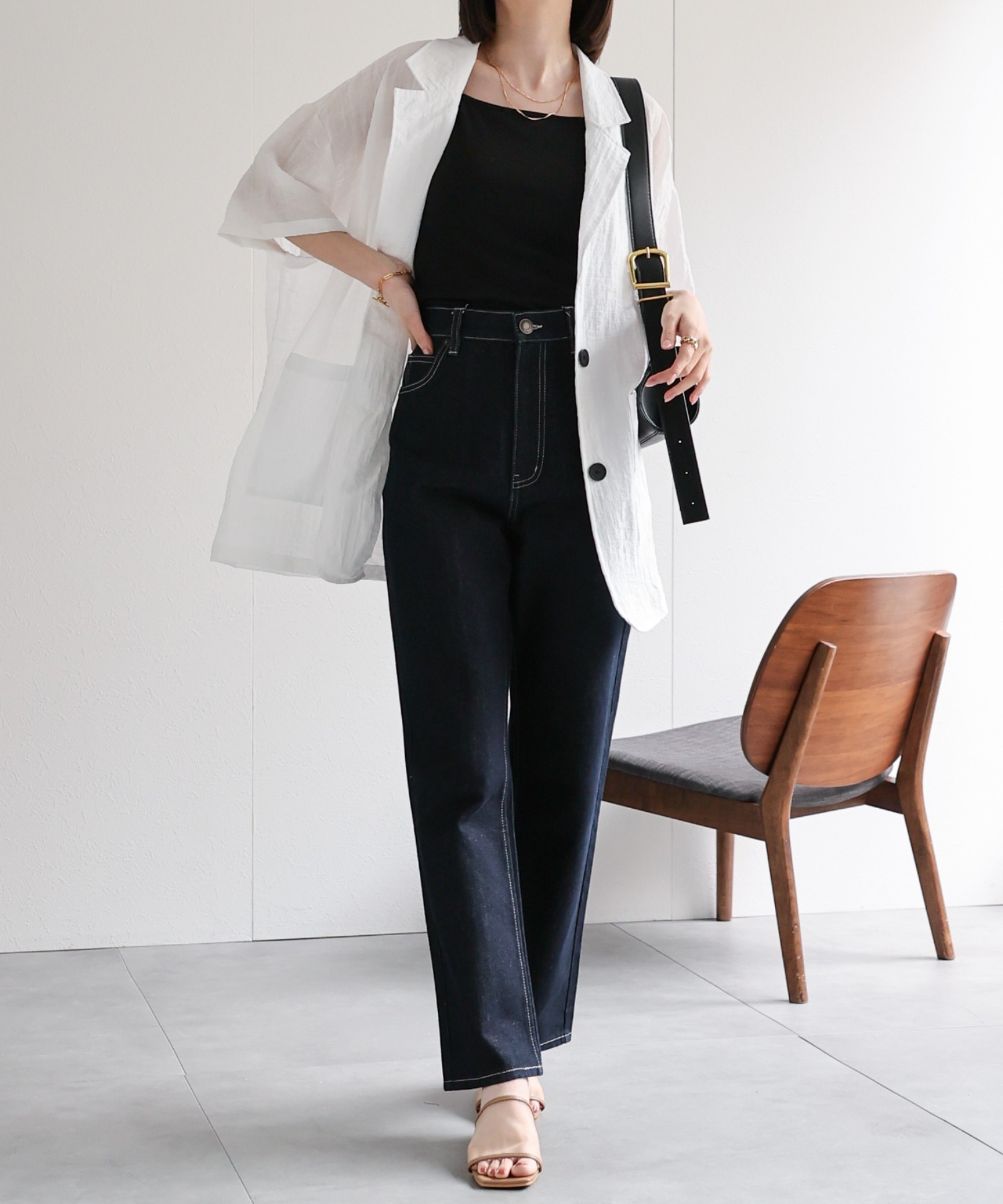 model：162cm 着用サイズ：F