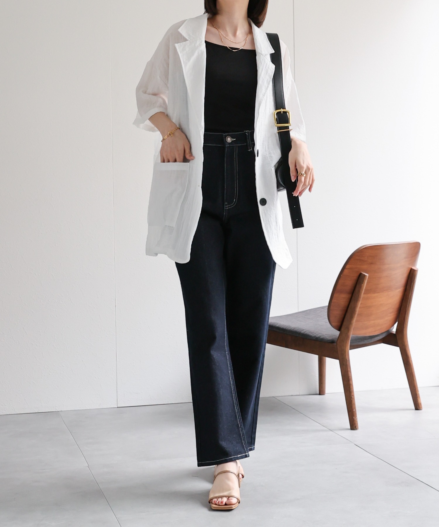 model：162cm 着用サイズ：F
