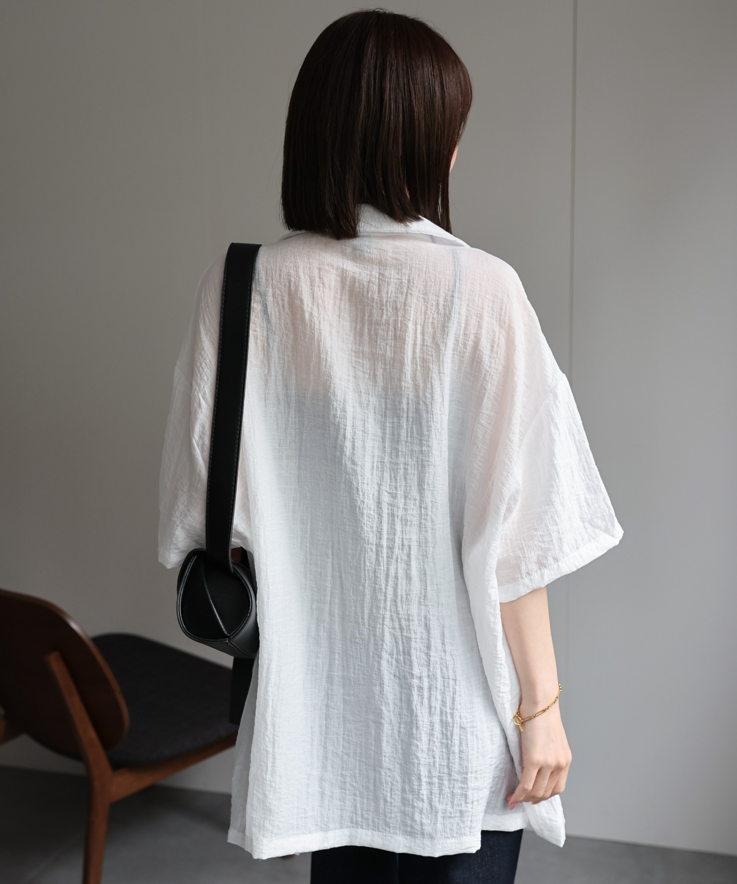 model：162cm 着用サイズ：F