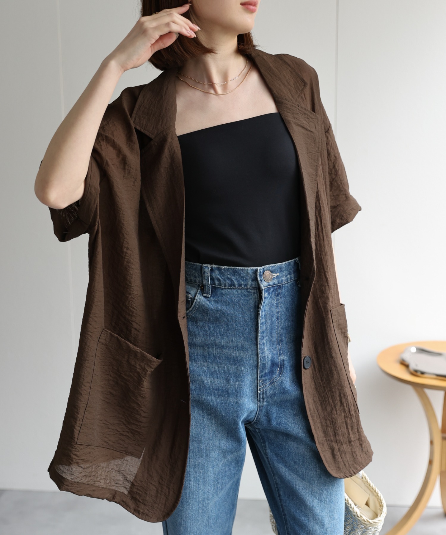 model：162cm 着用サイズ：F