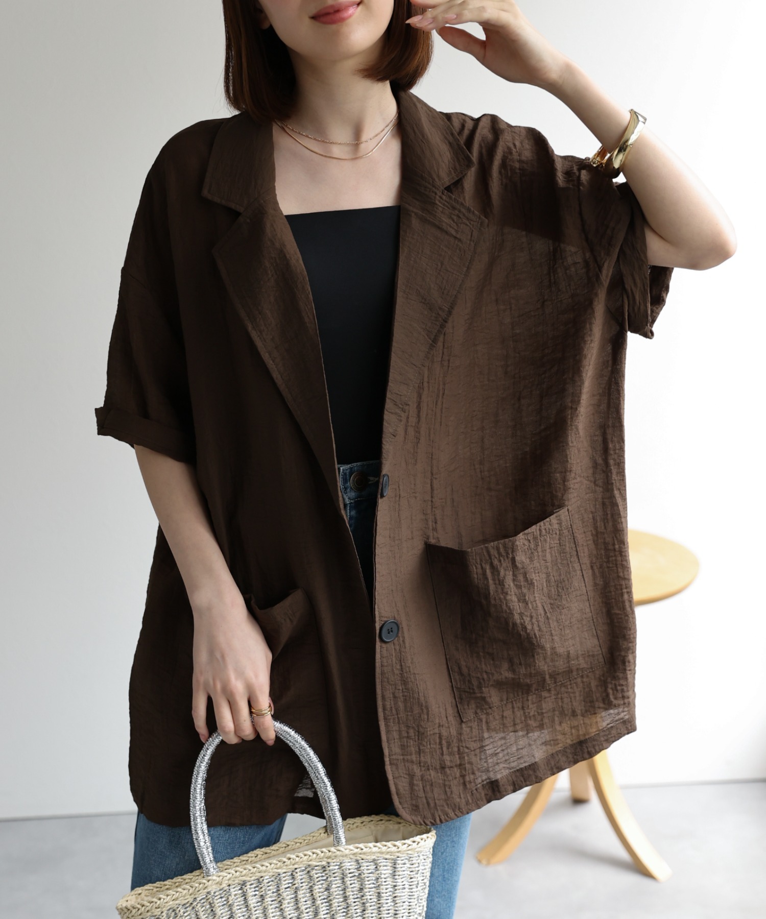 model：162cm 着用サイズ：F