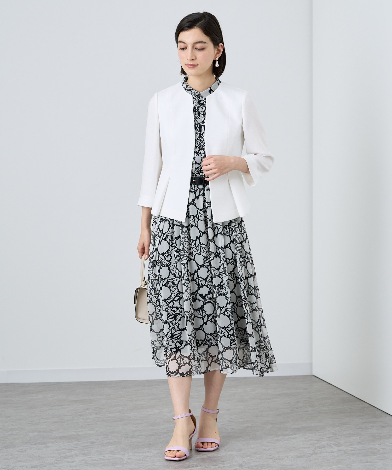 リネン調バスケットペプラム ジャケット 美品✨23SS アナイ リネン調