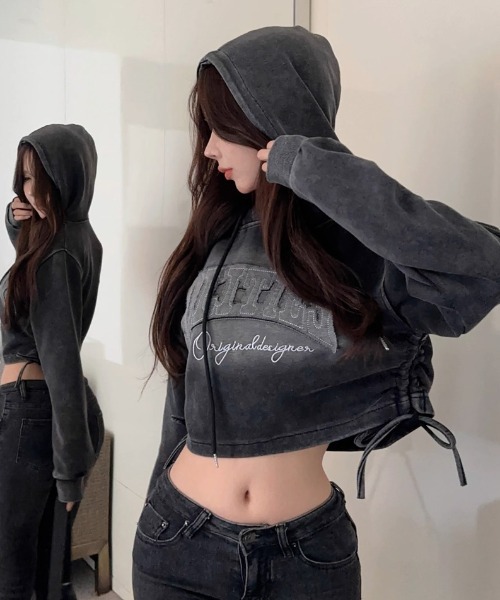 A'GEM/9 × .kom 『.KOM/ドットケーオーエム』 プリントクロップド