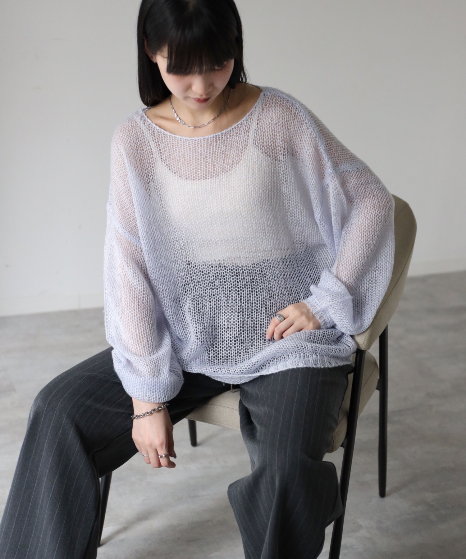 model：164cm. 着用サイズ：FREE