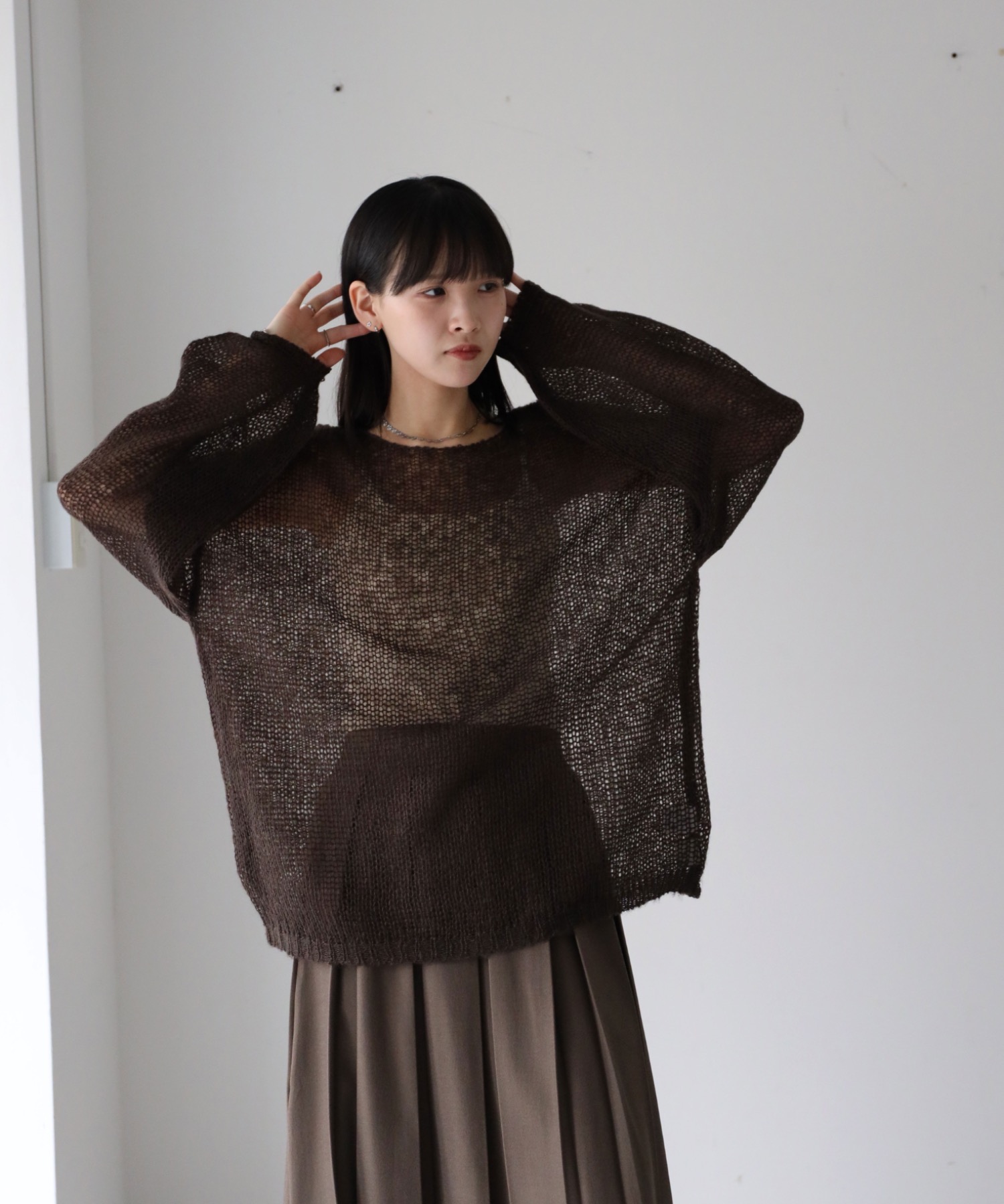 model：164cm. 着用サイズ：FREE