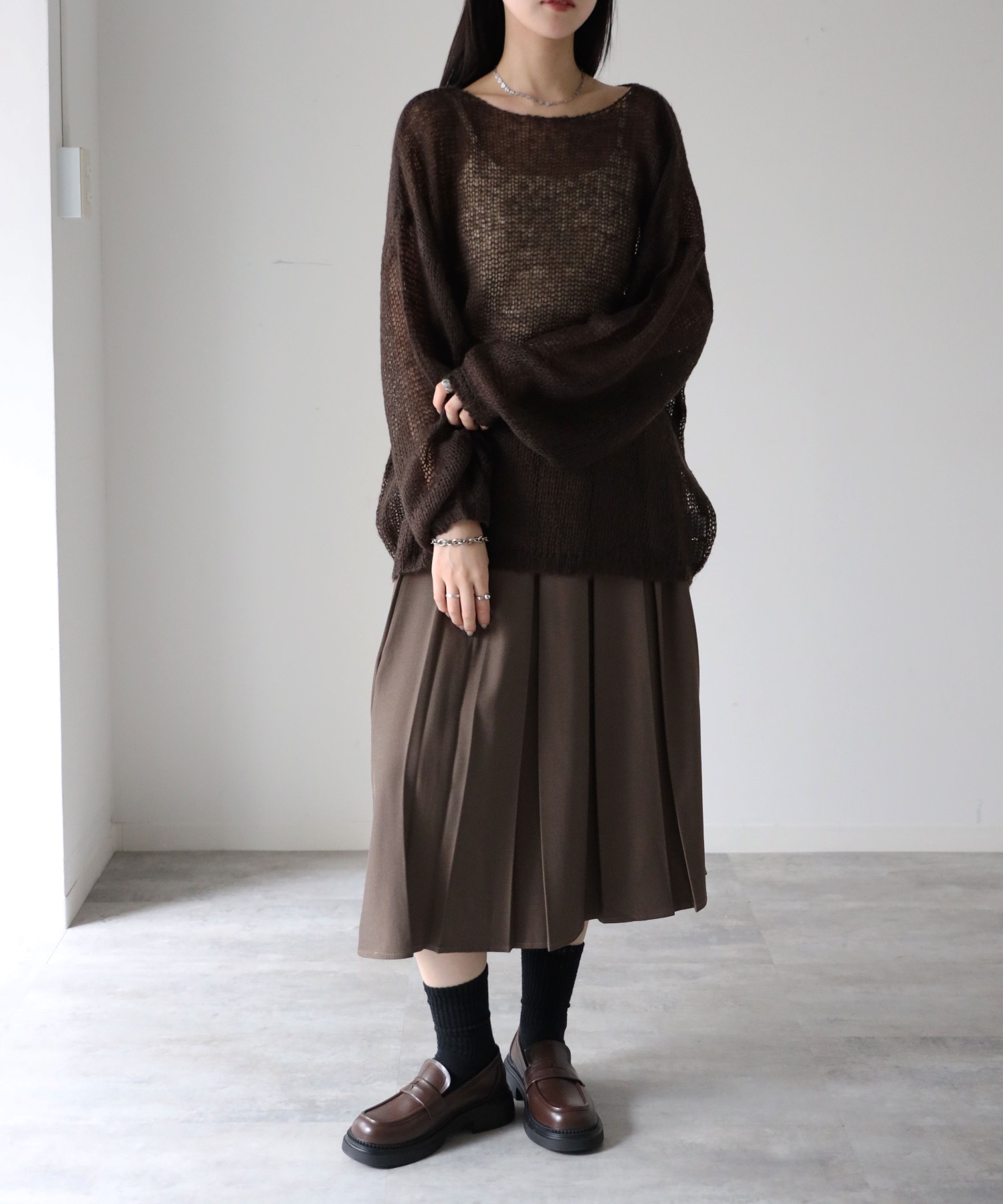 model：164cm. 着用サイズ：FREE
