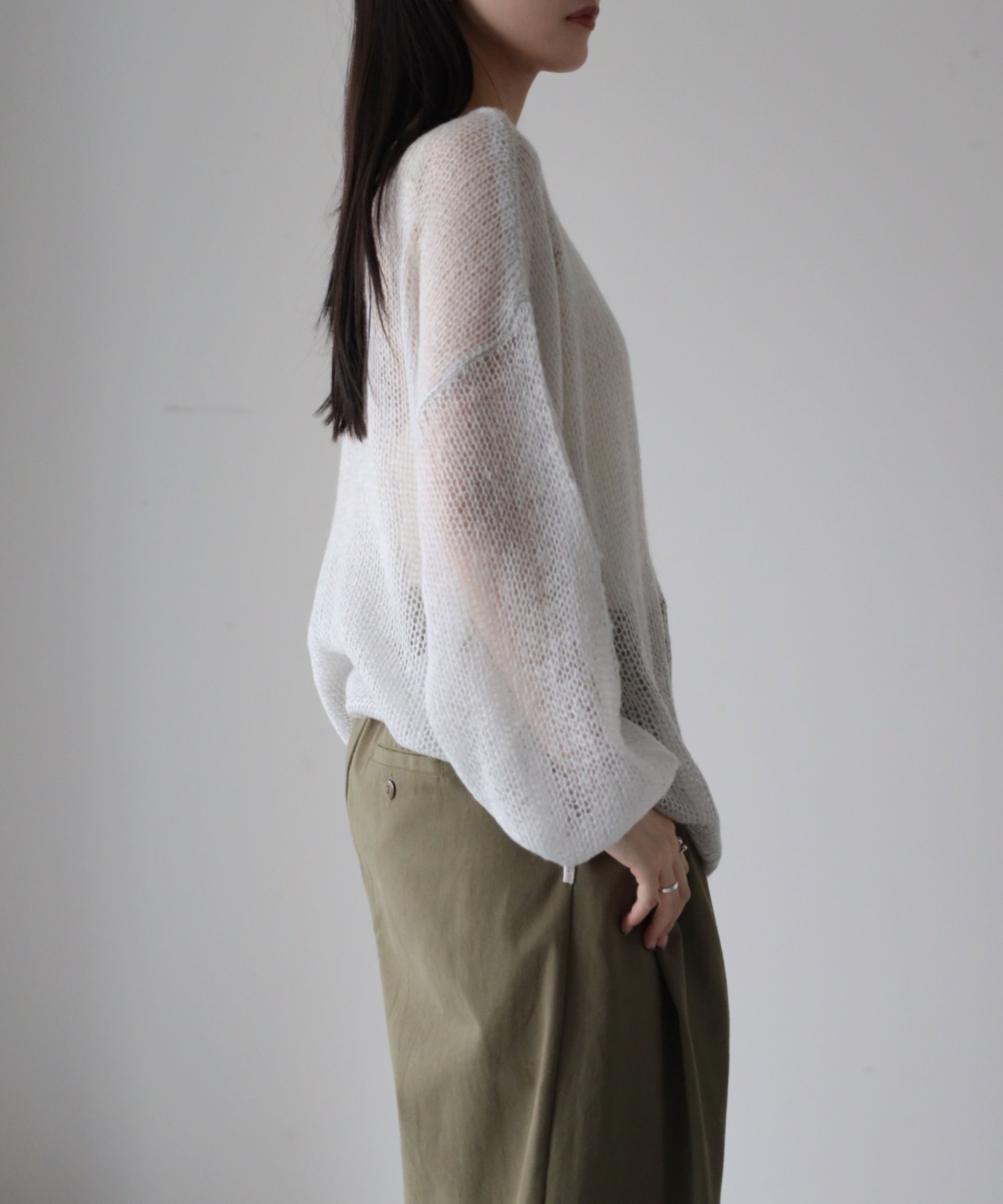 model：164cm. 着用サイズ：FREE