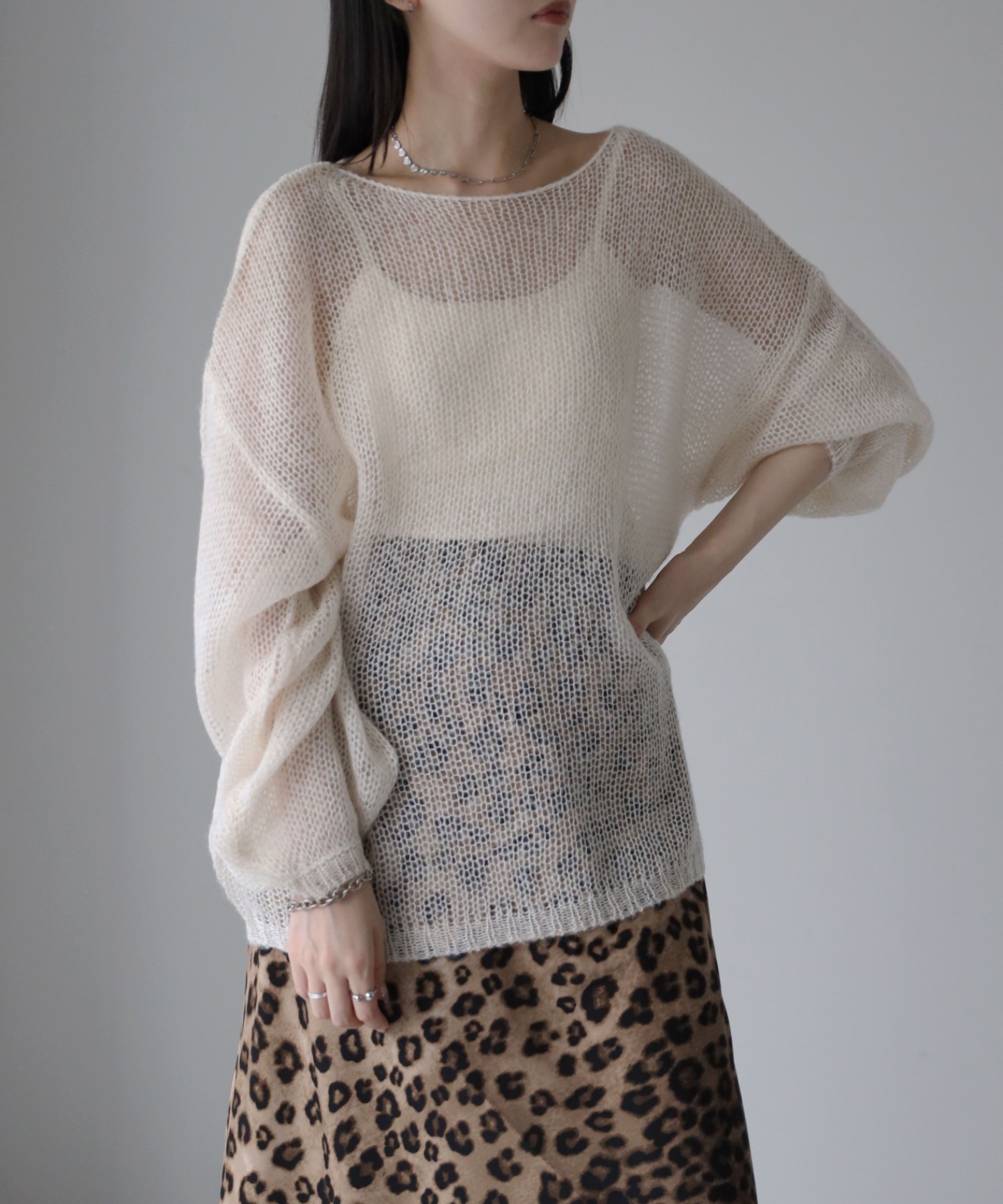 model：164cm. 着用サイズ：FREE