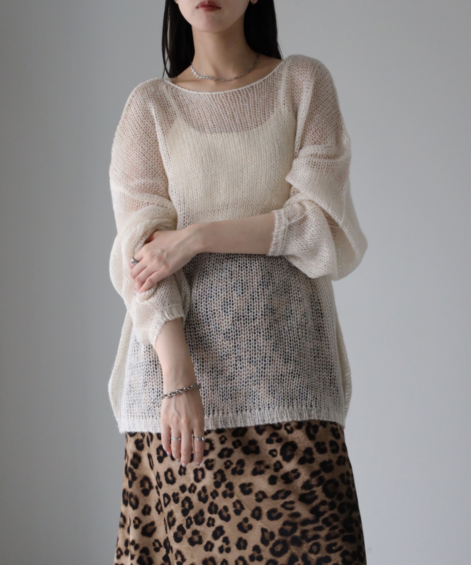 model：164cm. 着用サイズ：FREE