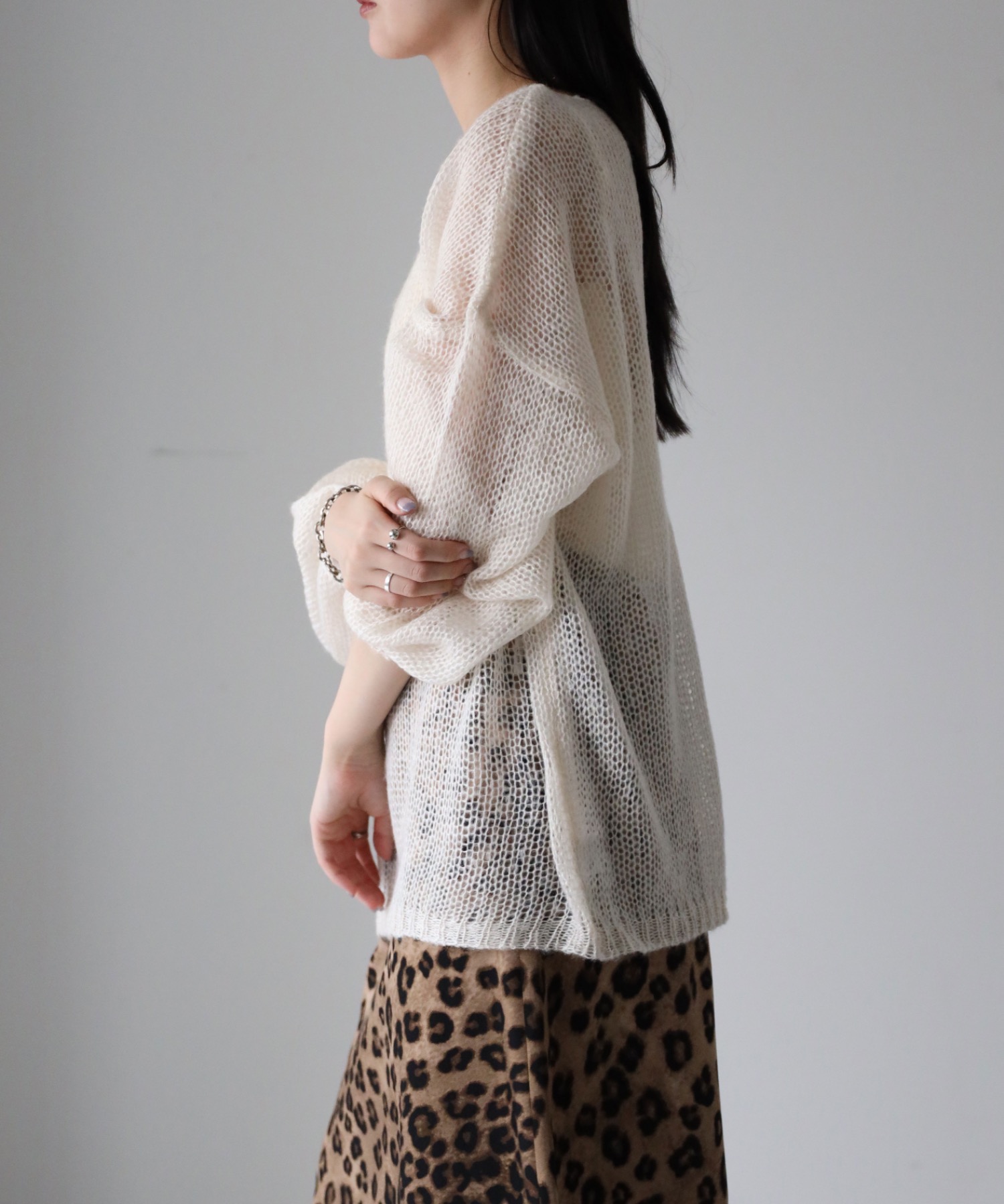 model：164cm. 着用サイズ：FREE