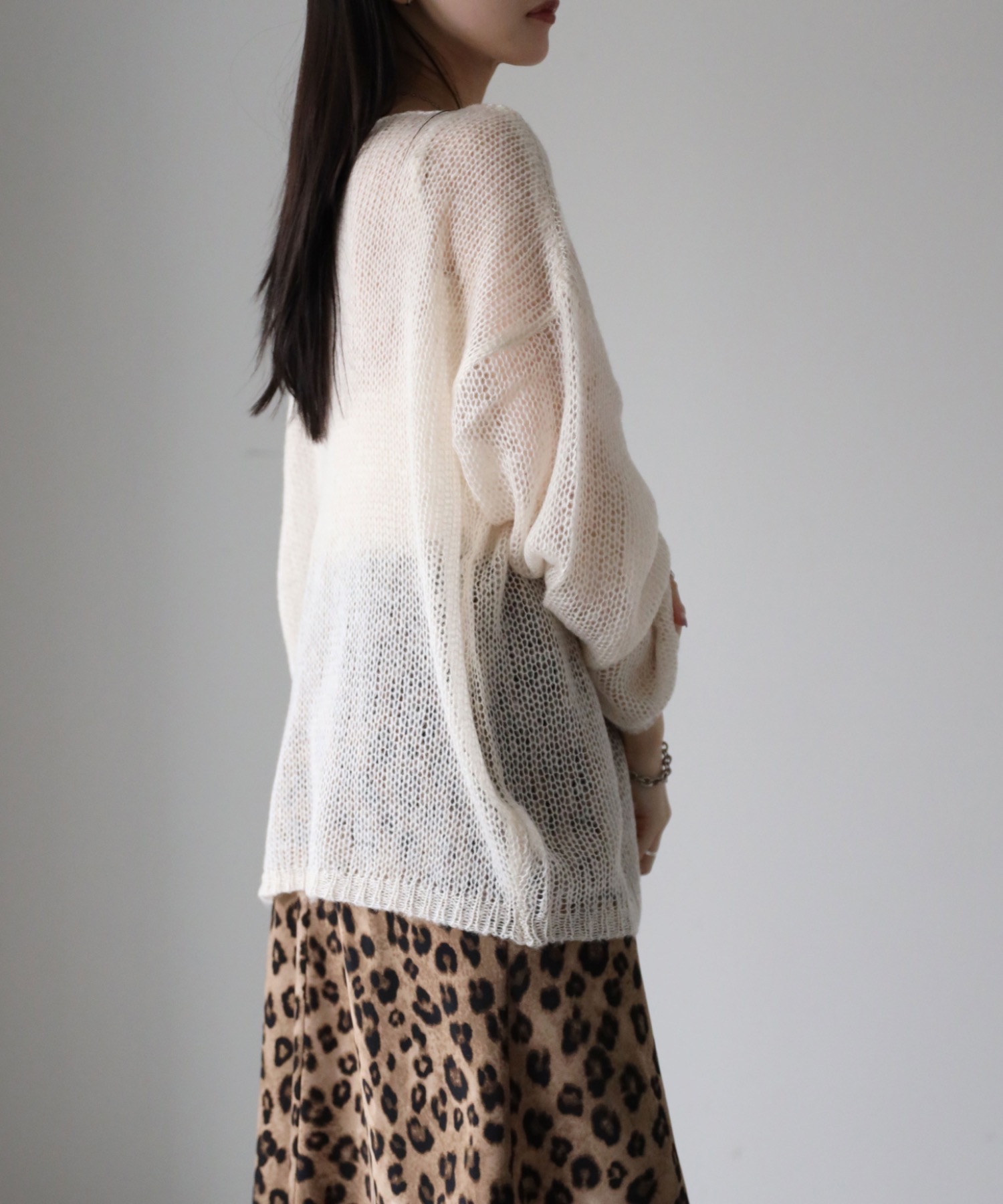 model：164cm. 着用サイズ：FREE