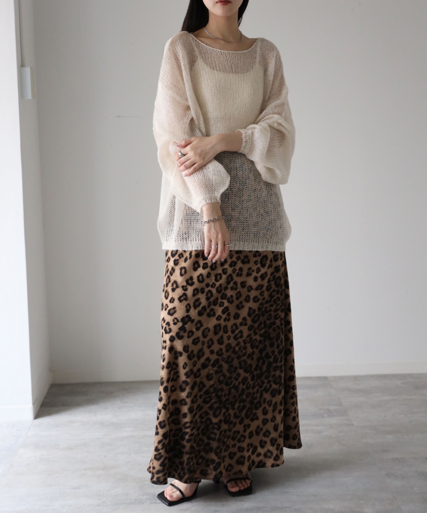 model：164cm. 着用サイズ：FREE