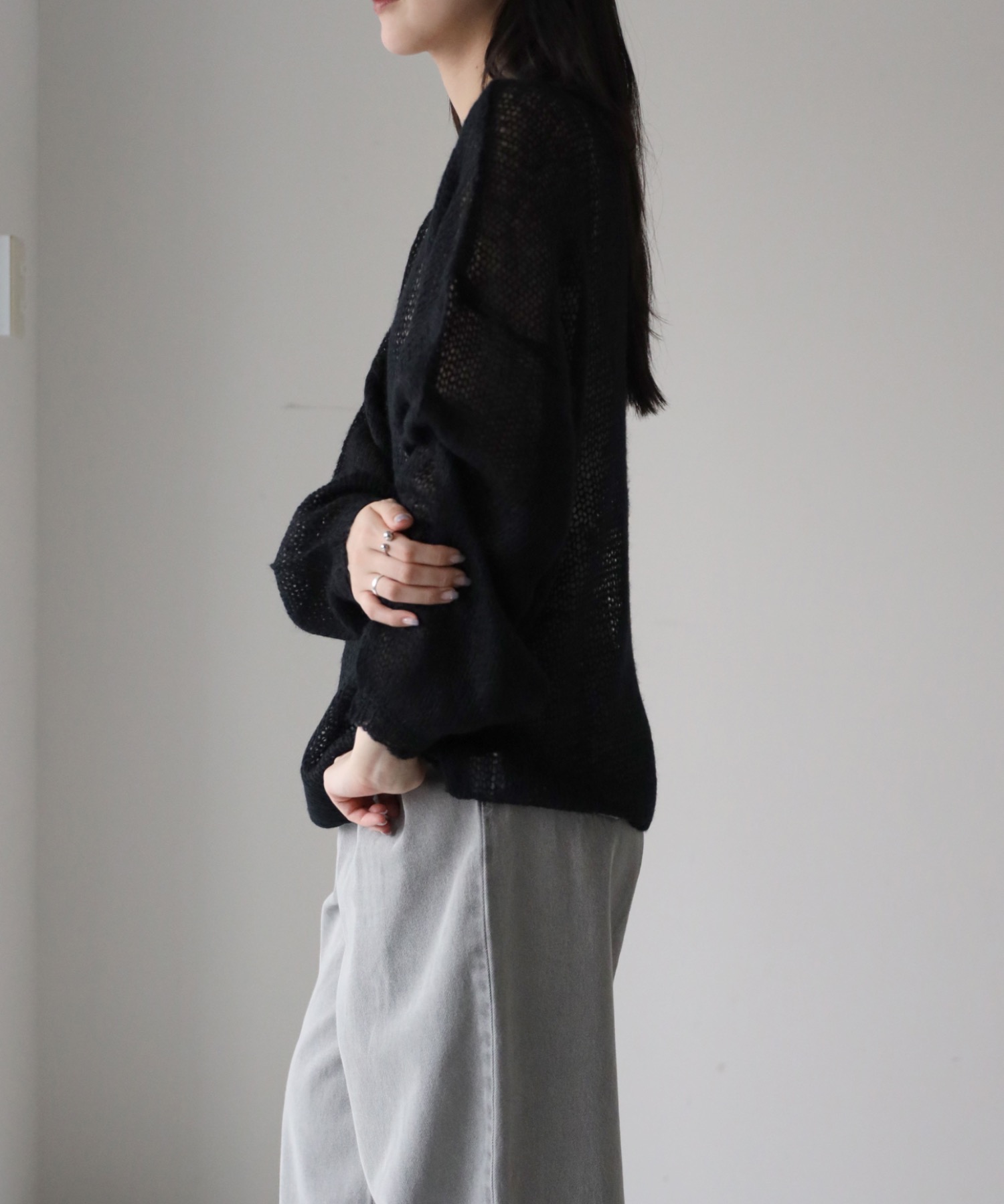 model：164cm. 着用サイズ：FREE