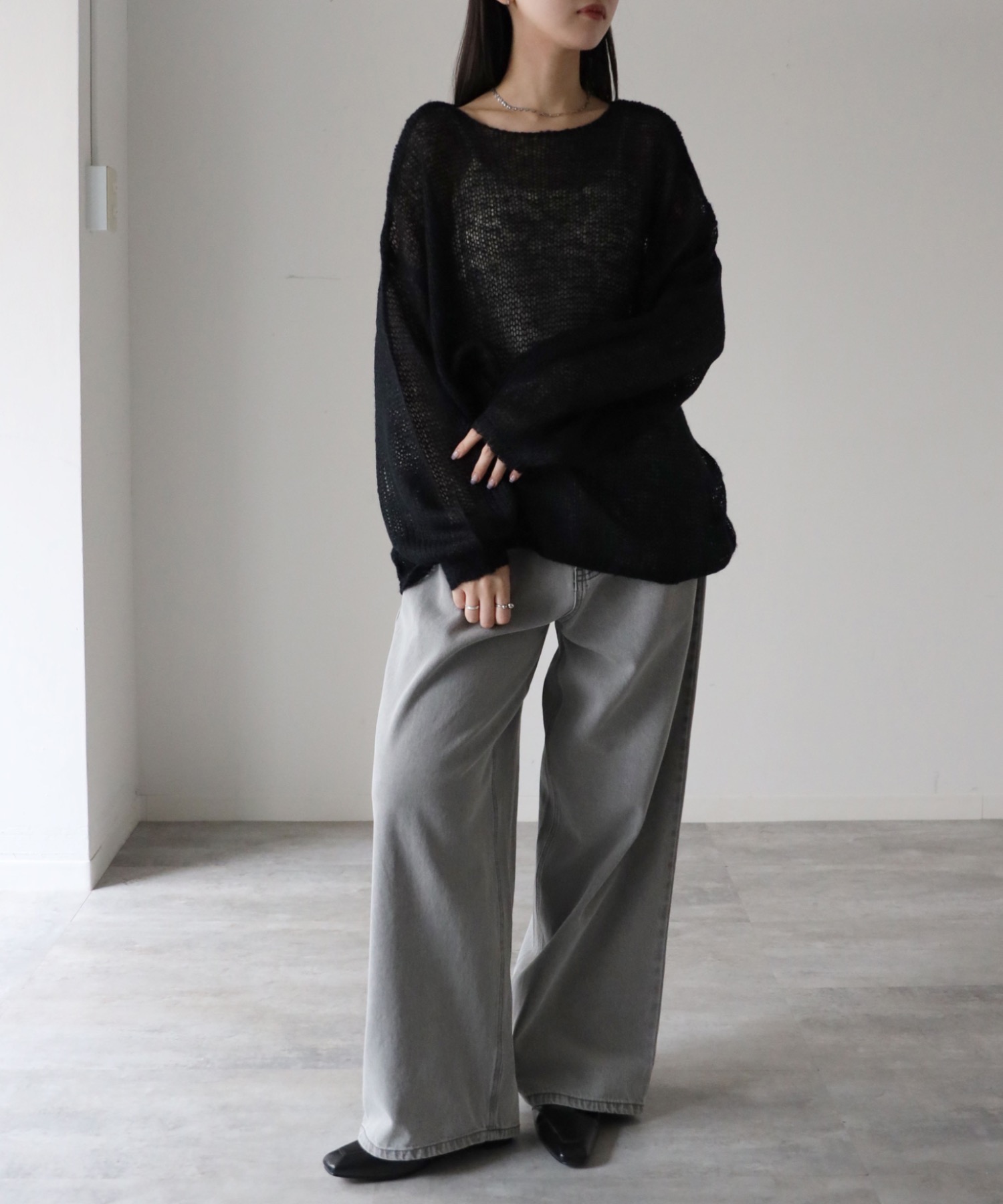 model：164cm. 着用サイズ：FREE