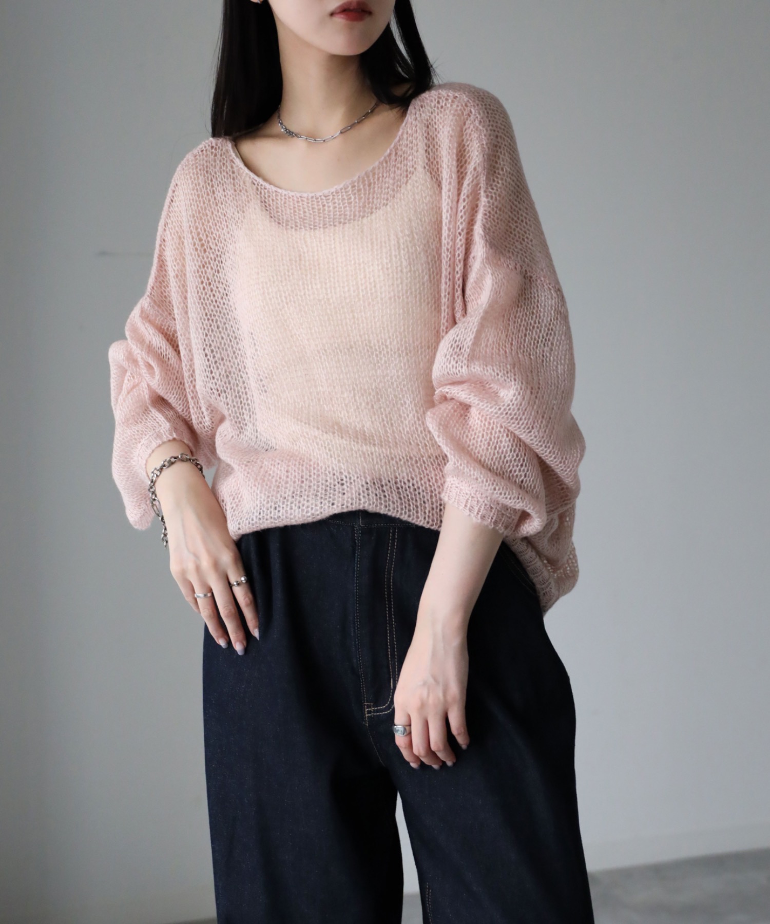 model：164cm. 着用サイズ：FREE