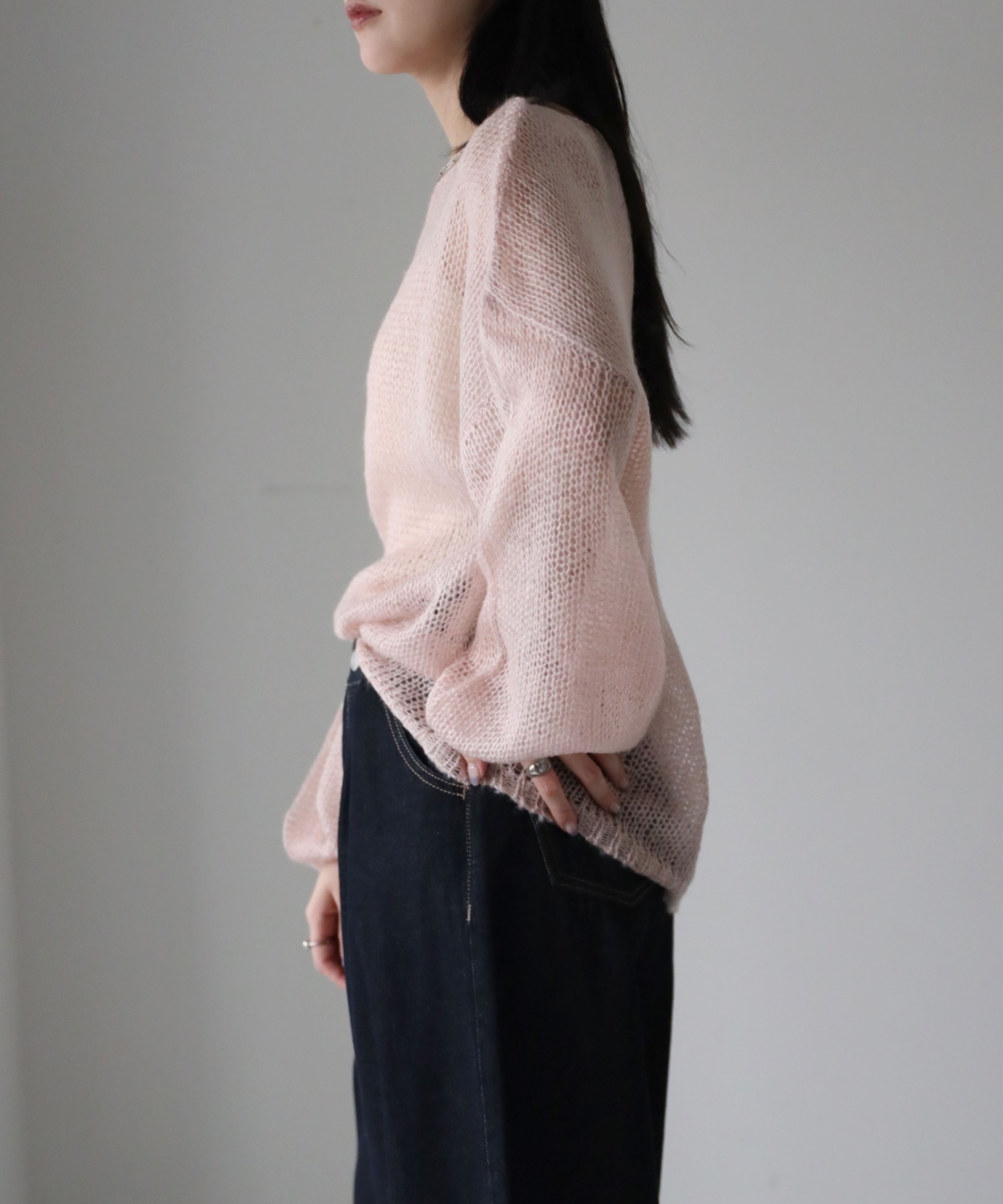 model：164cm. 着用サイズ：FREE