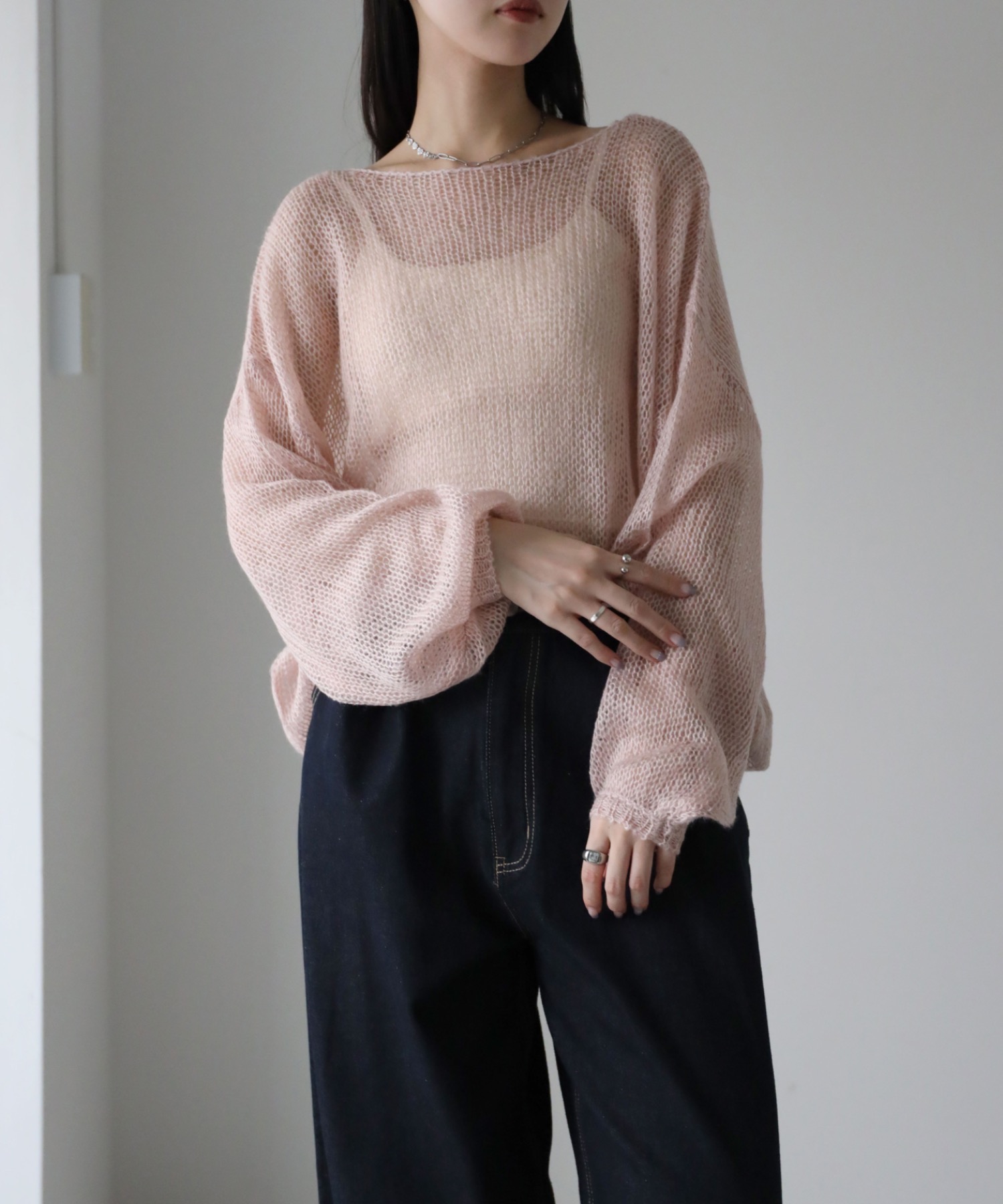 model：164cm. 着用サイズ：FREE