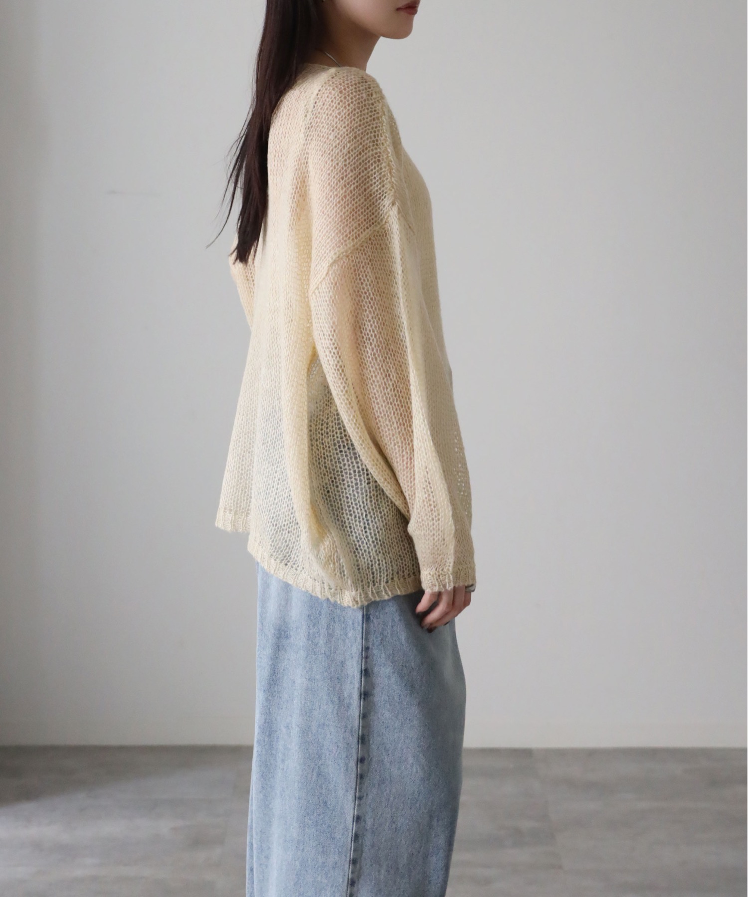 model：164cm. 着用サイズ：FREE