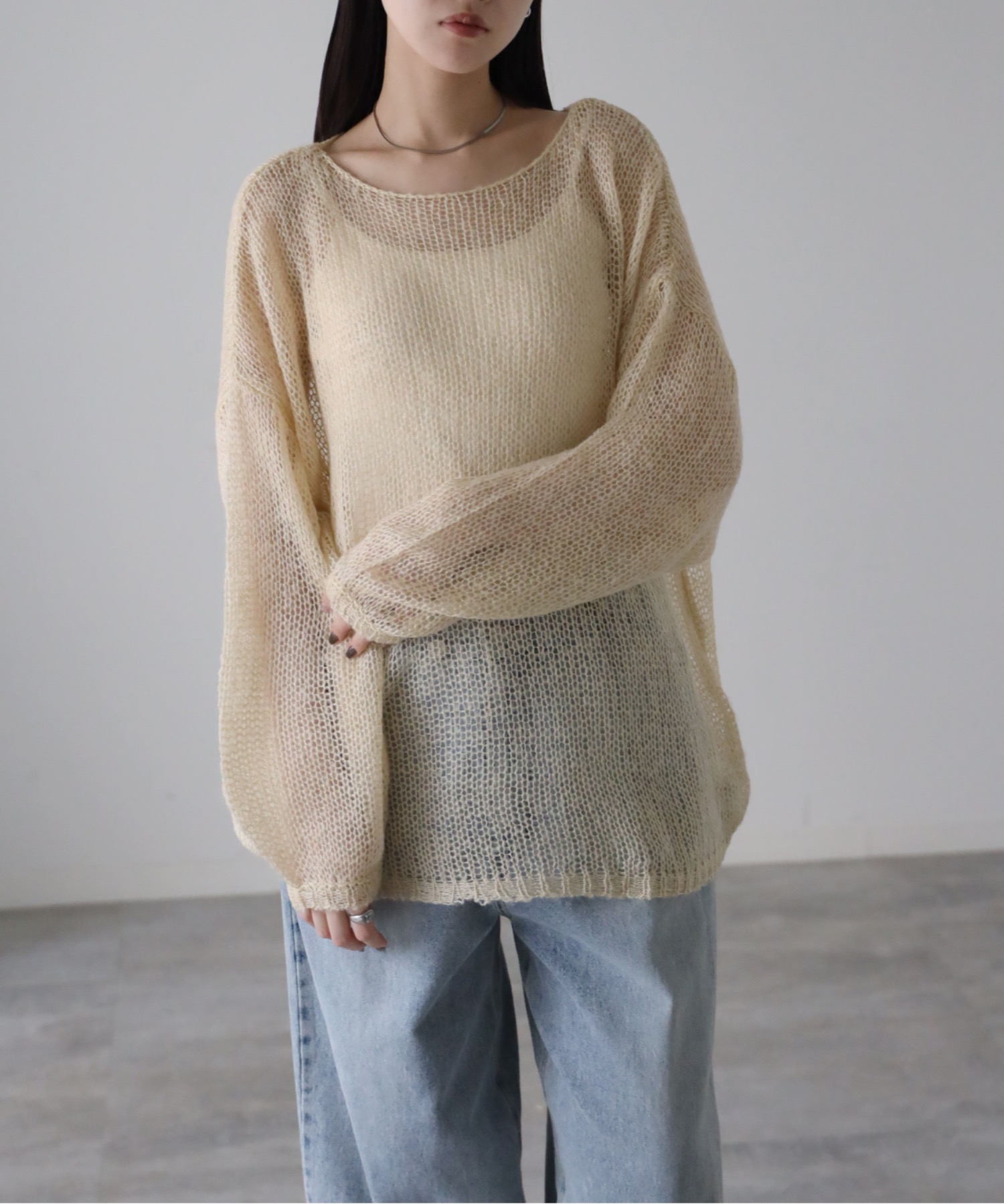 model：164cm. 着用サイズ：FREE