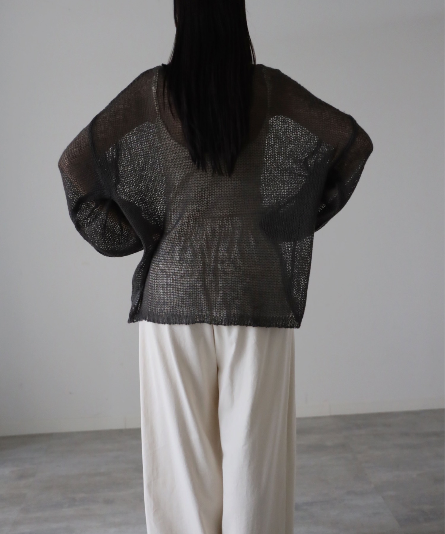 model：164cm. 着用サイズ：FREE
