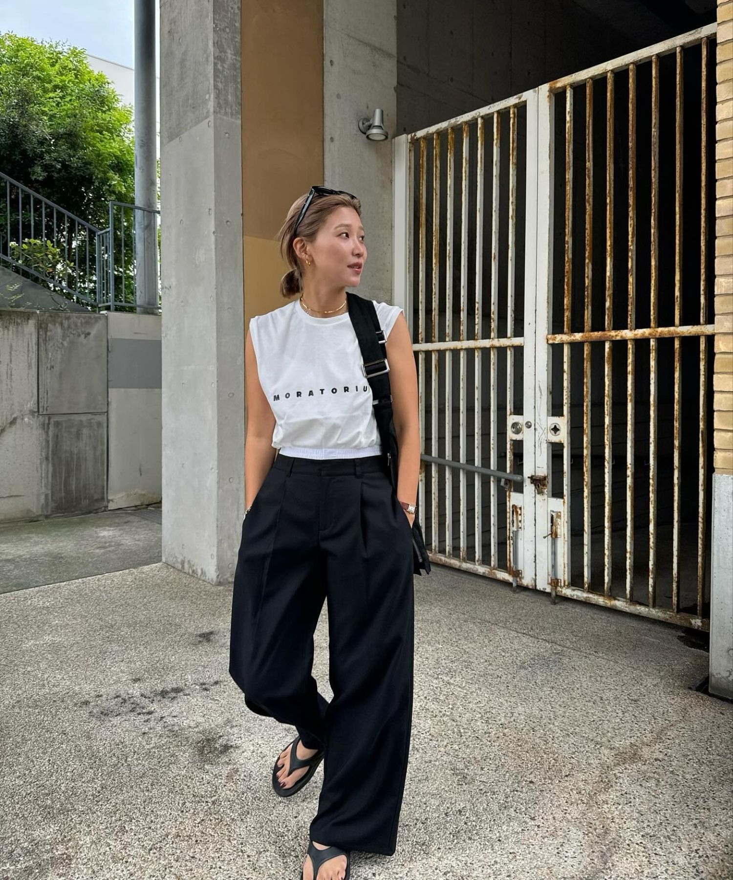 model：H163 着用サイズ：FREE