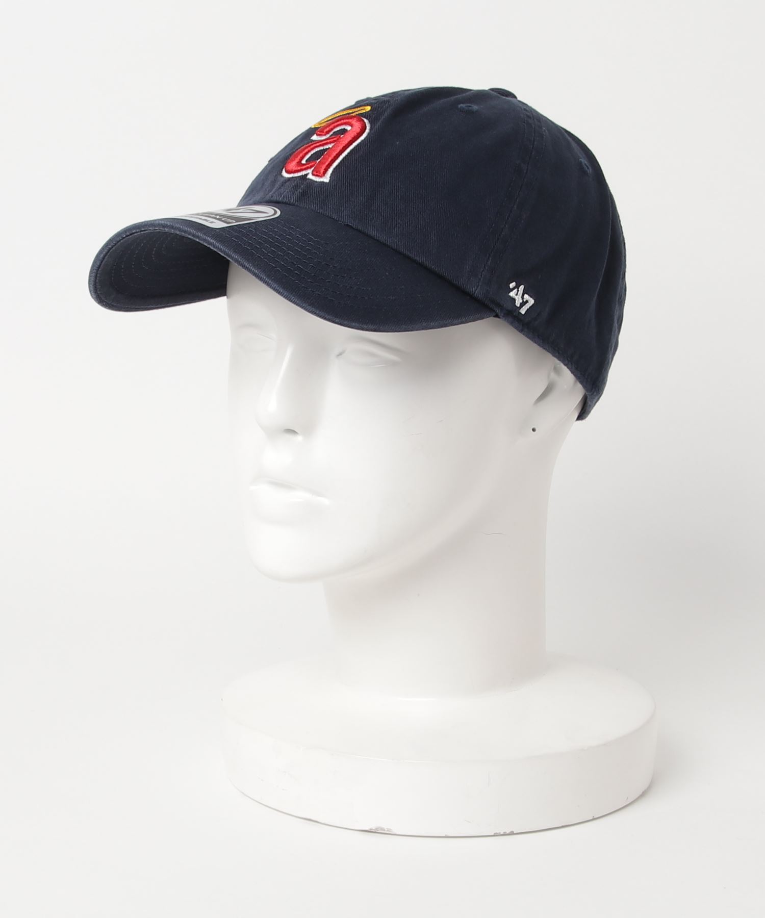 47 Brand オフィシャルメジャーリーガー ロサンゼルスエンゼルス 球団ロゴ立体刺繍ベースボールキャップ