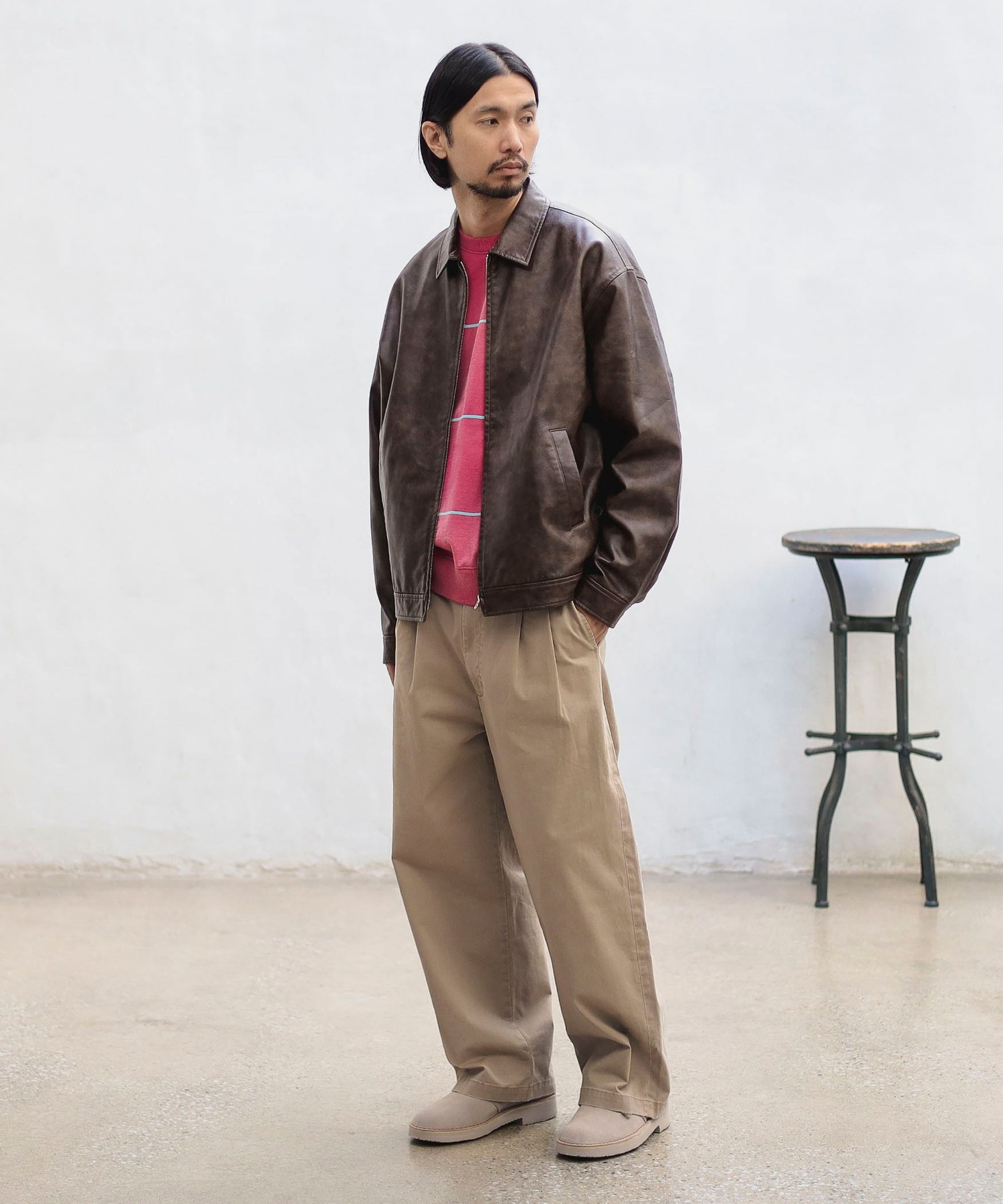 ambiance / Fake Leather Blouson