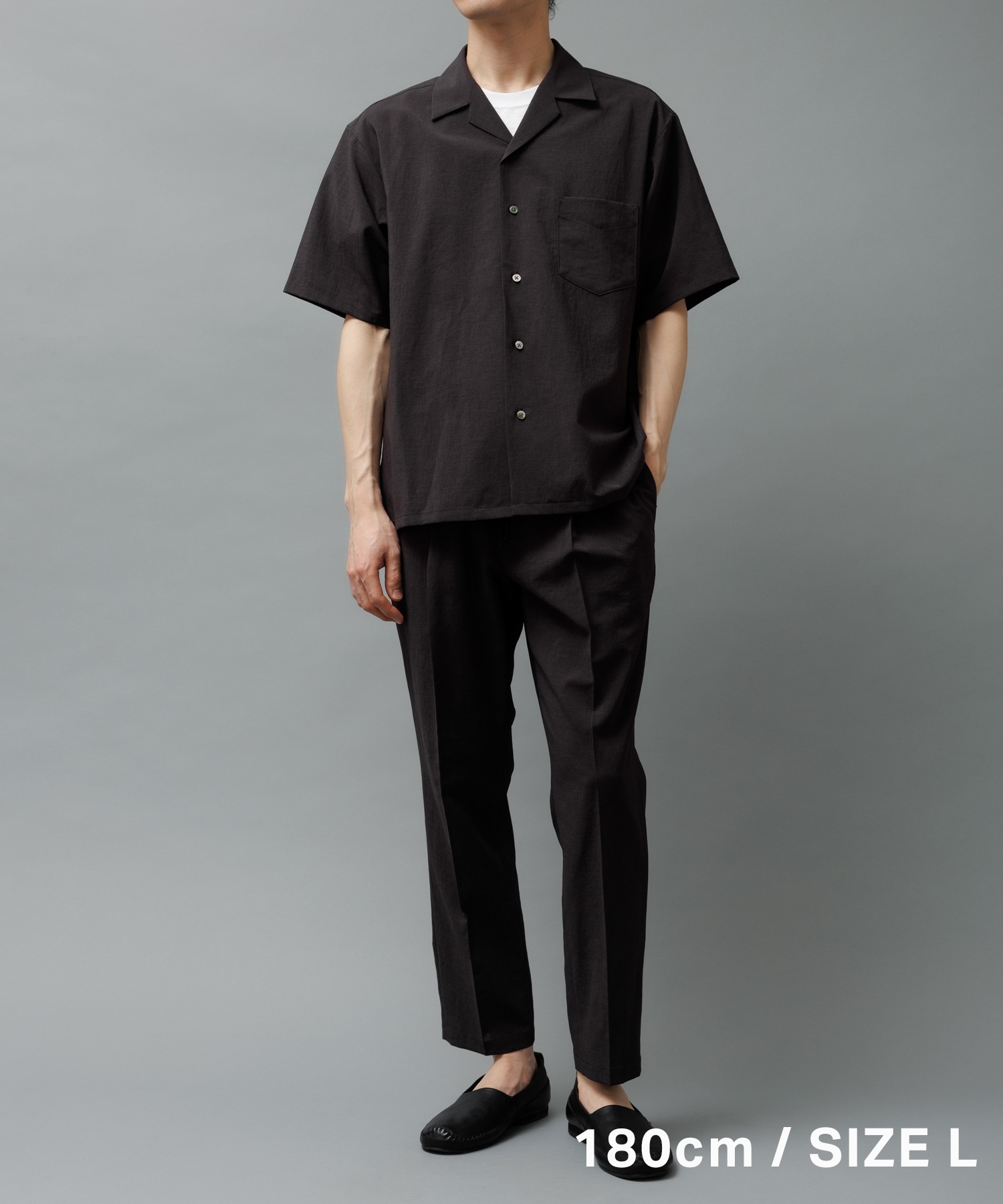 RIRANCHA】セットアップ / オープンカラーシャツ & スラックス / 接触