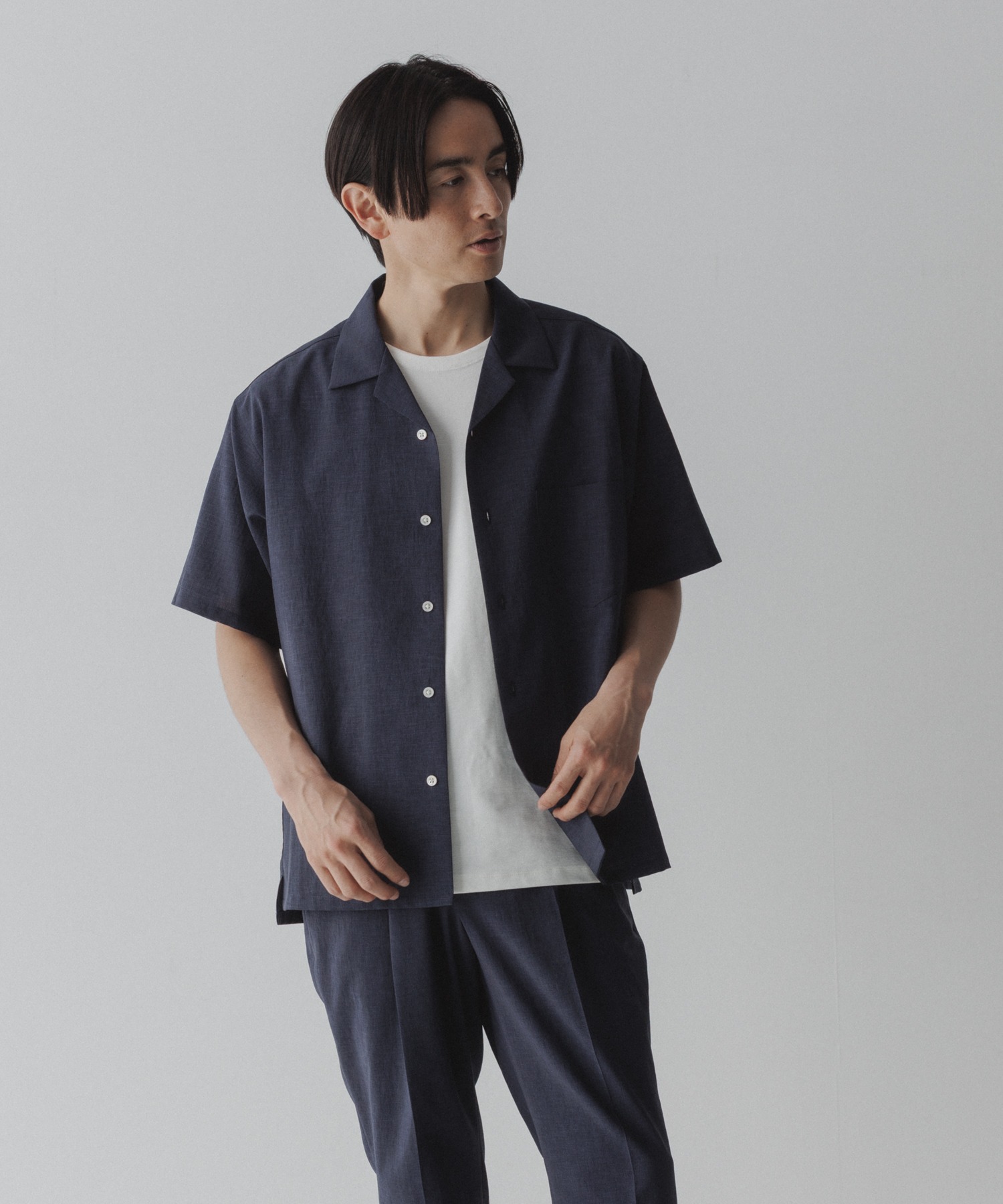 RIRANCHA】セットアップ / オープンカラーシャツ & スラックス / 接触
