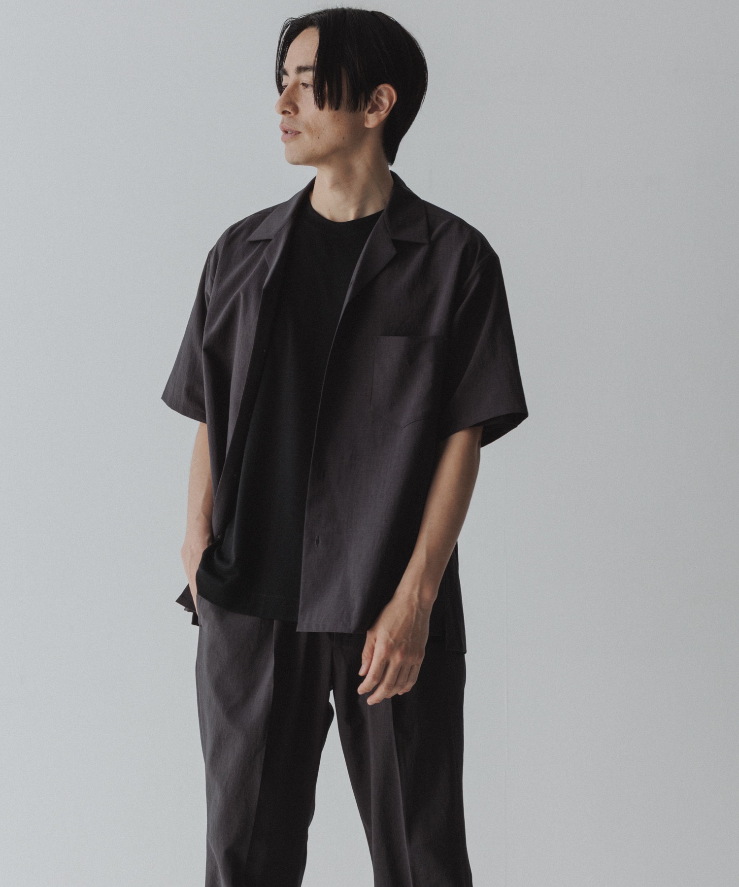 RIRANCHA】セットアップ / オープンカラーシャツ & スラックス / 接触