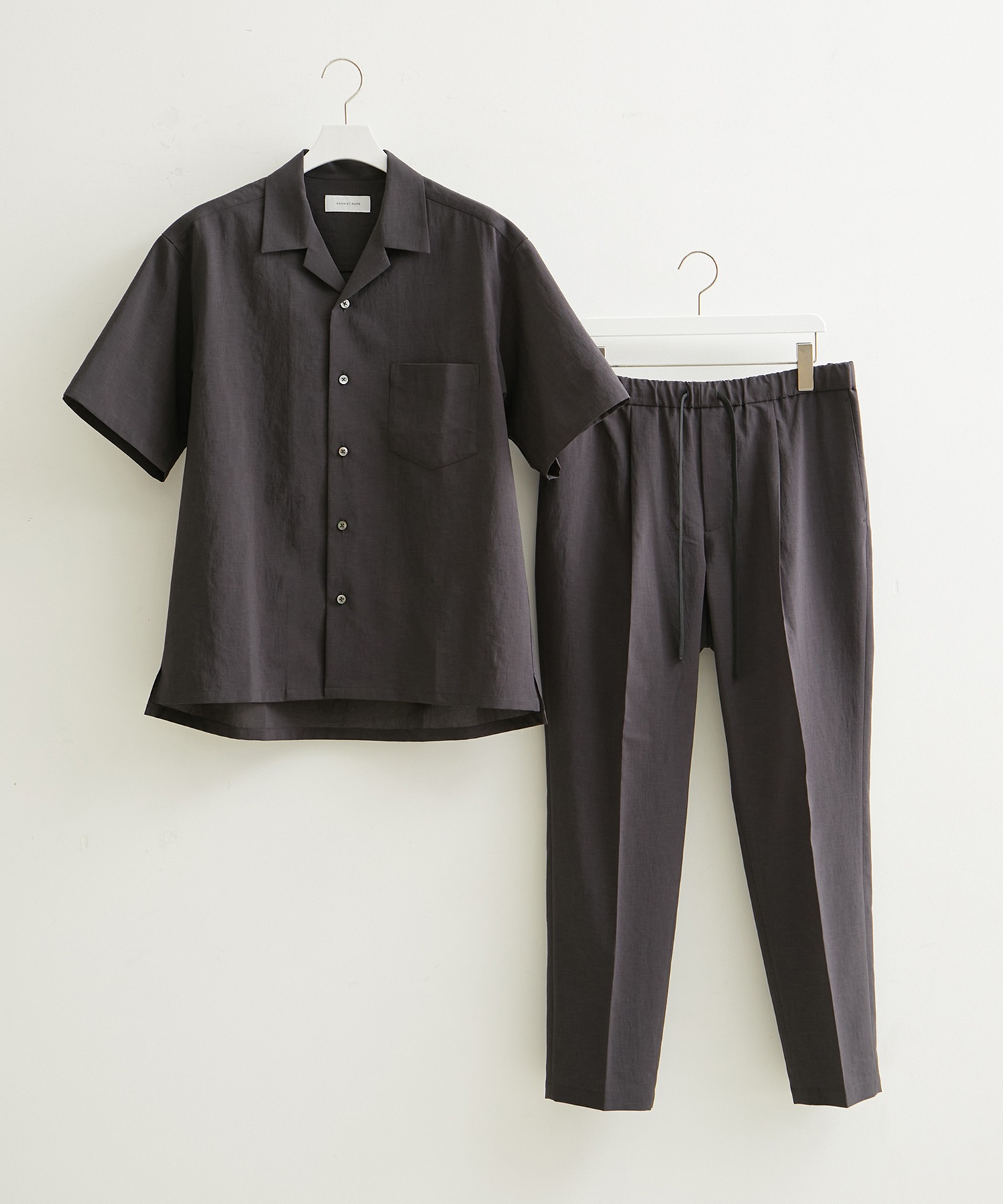 接触冷感【RIRANCHA】セットアップ / オープンカラーシャツ& スラックス RIRANCHA】セットアップ / オープンカラーシャツ & スラックス / 接触