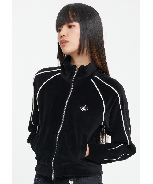 TARGETTO/ターゲット』PIPING VELOUR ZIP UP/パイピング ベロア ジップ