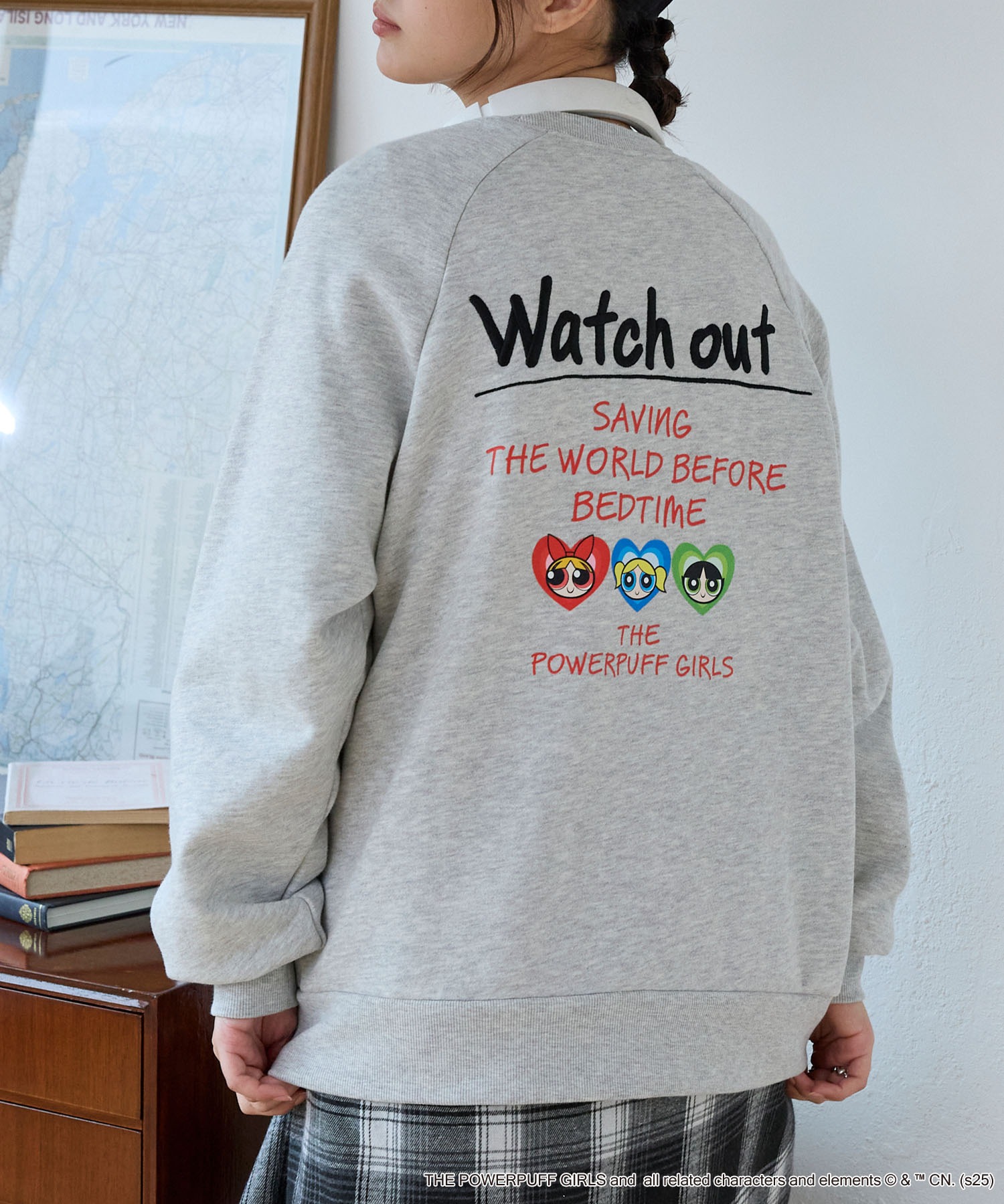 THE POWERPUFF GIRLS】別注 パワーパフ ガールズ グラフィック刺繍